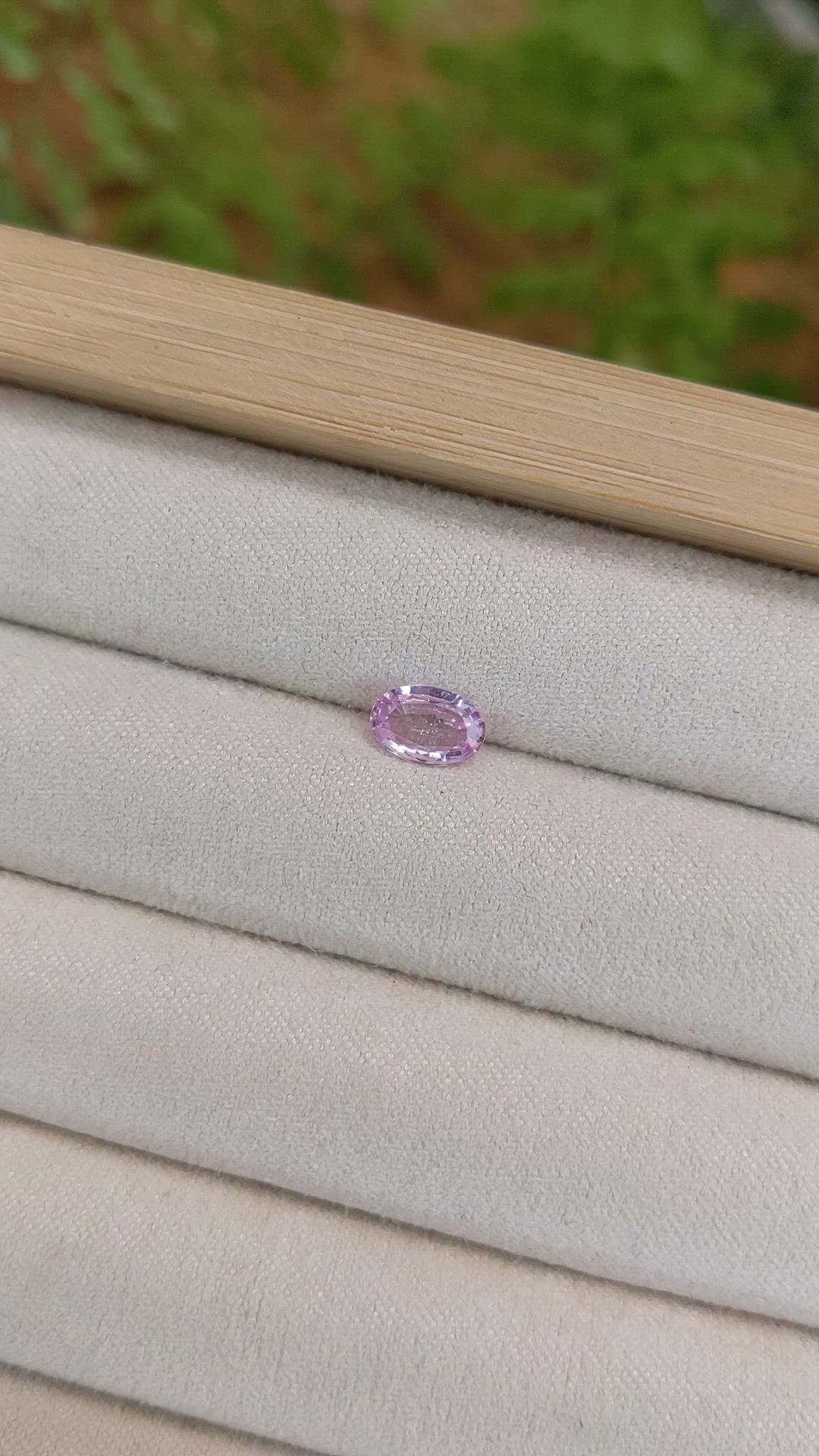 0.72 Ct. Pink Sapphire from Ceylon (Sri Lanka) Size Video