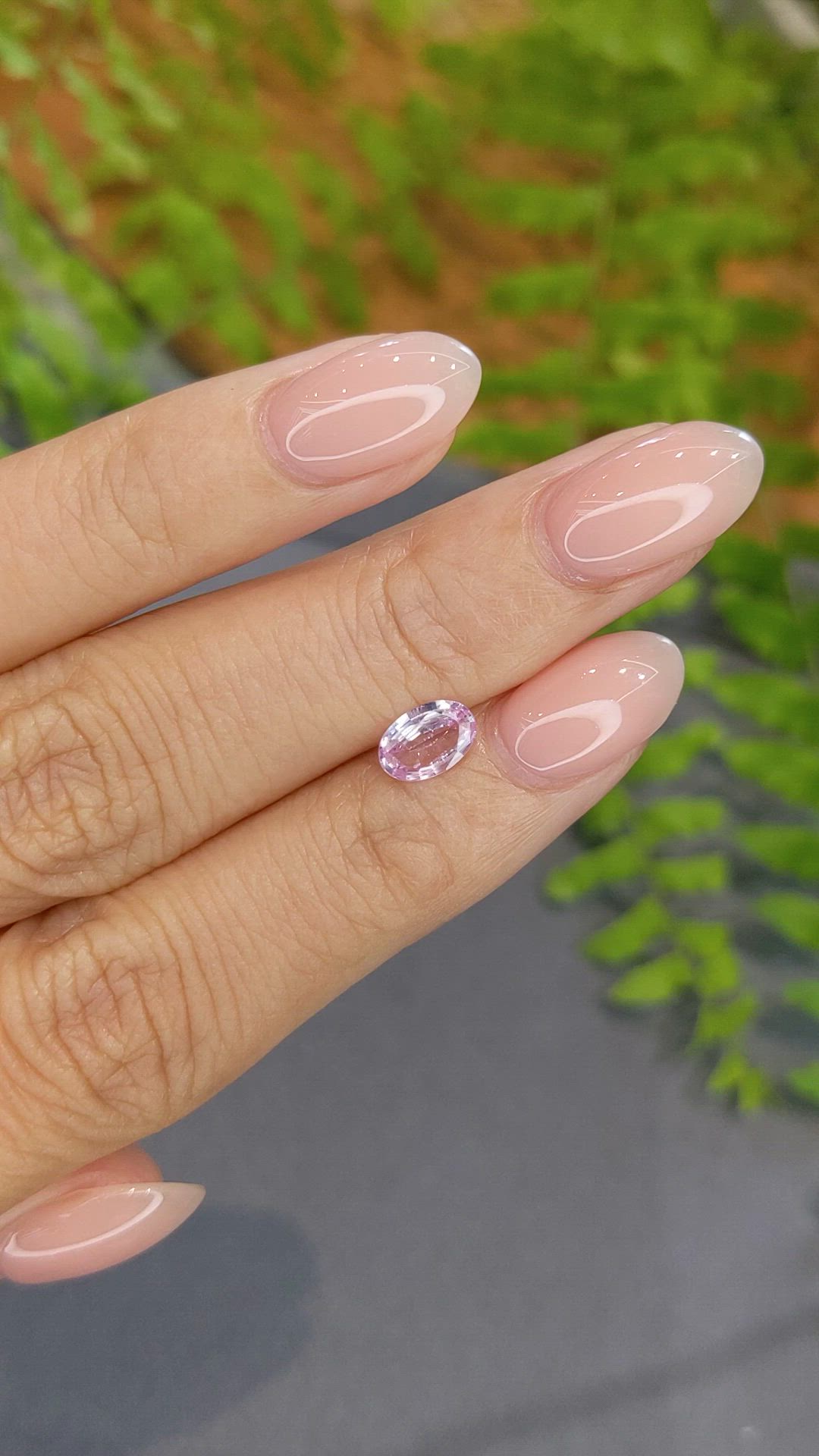 0.72 Ct. Pink Sapphire from Ceylon (Sri Lanka) Size Video