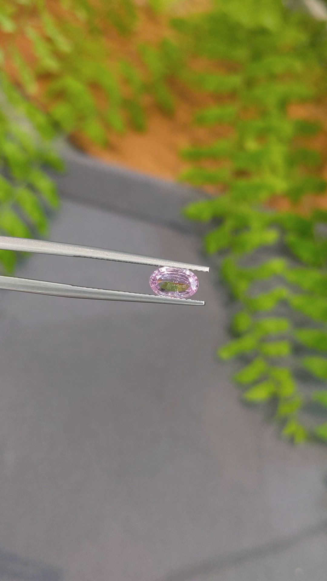 0.72 Ct. Pink Sapphire from Ceylon (Sri Lanka) Size Video