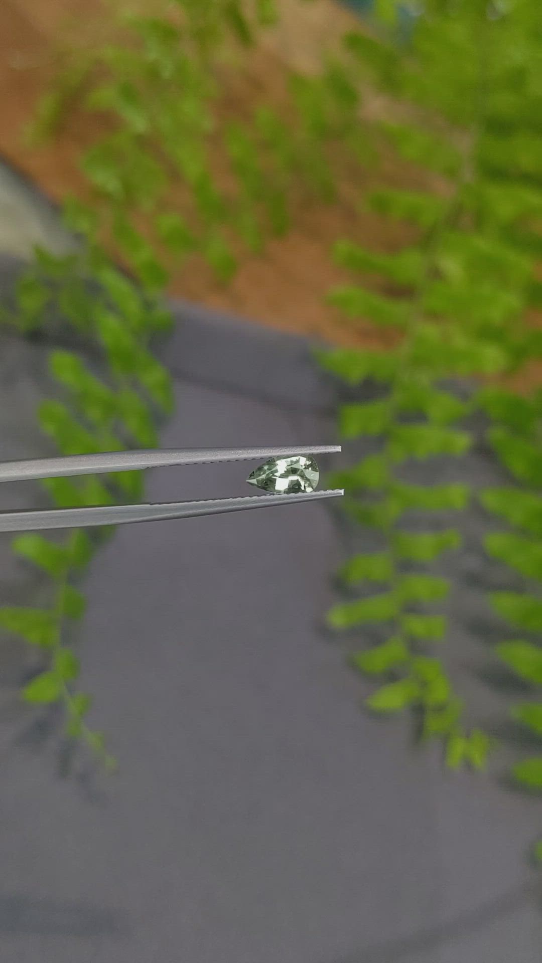 0.71 Ct. Green Sapphire from Ceylon (Sri Lanka) Size Video