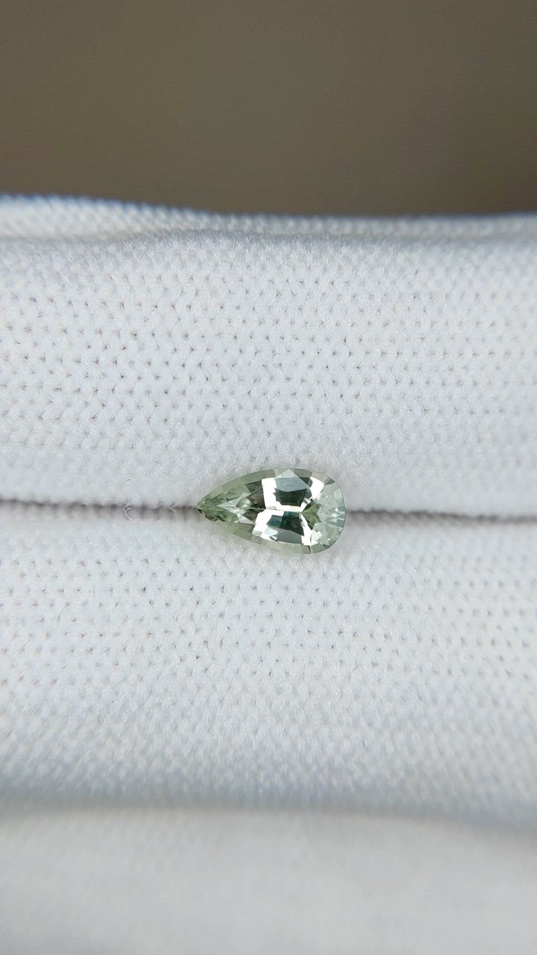 0.71 Ct. Green Sapphire from Ceylon (Sri Lanka) Size Video