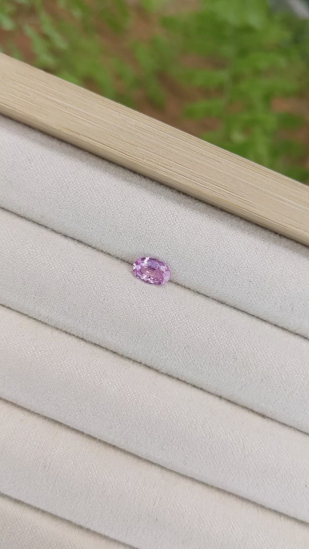 0.70 Ct. Pink Sapphire from Ceylon (Sri Lanka) Size Video