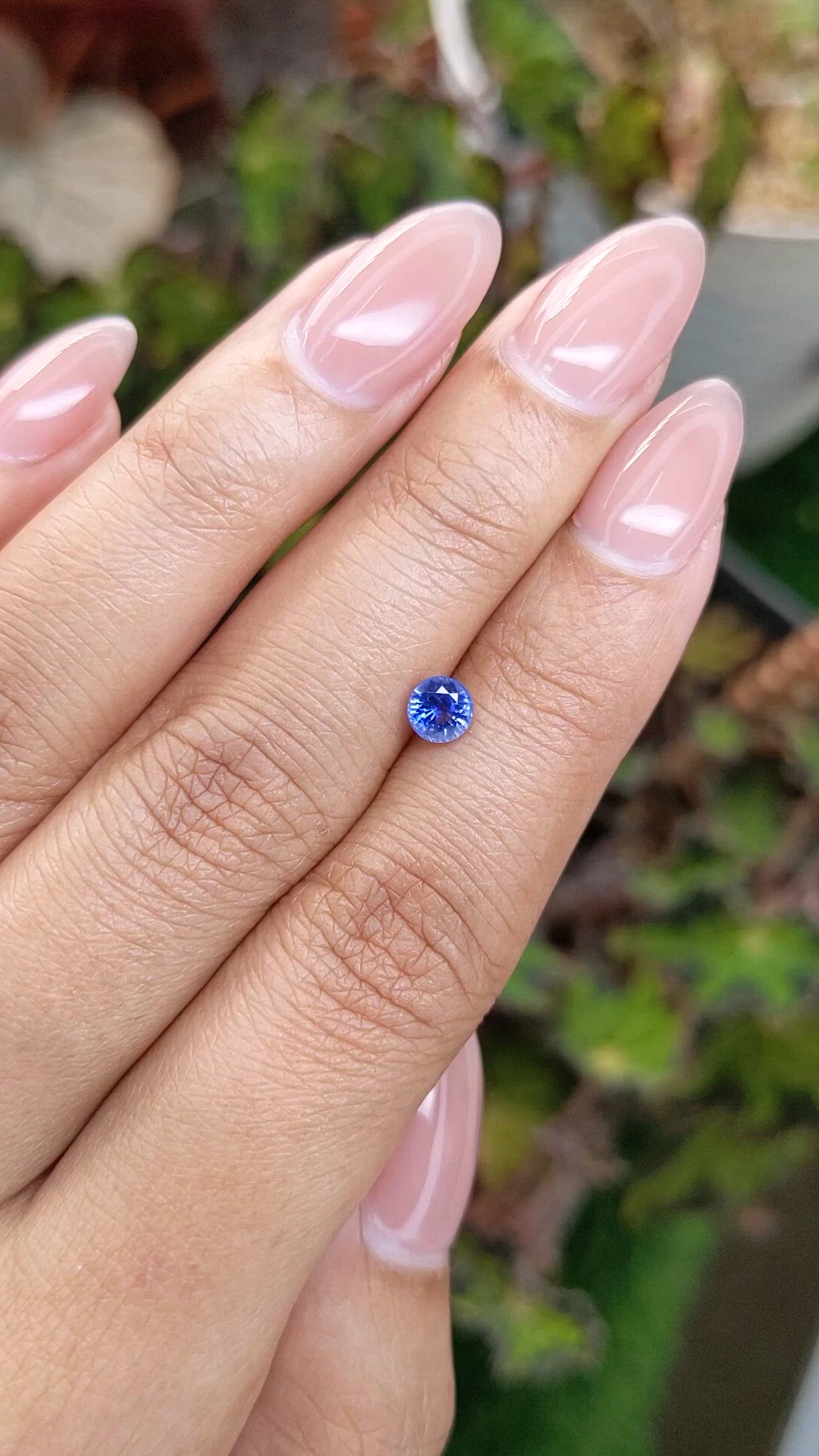 0.53 Ct. Blue Sapphire from Ceylon (Sri Lanka) Size Video