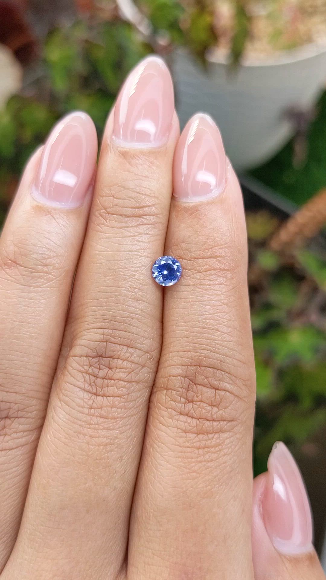 0.53 Ct. Blue Sapphire from Ceylon (Sri Lanka) Size Video