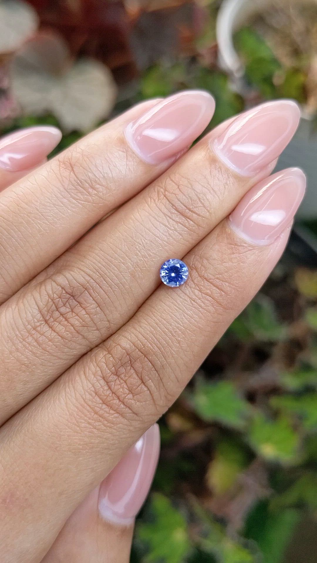 0.53 Ct. Blue Sapphire from Ceylon (Sri Lanka) Size Video