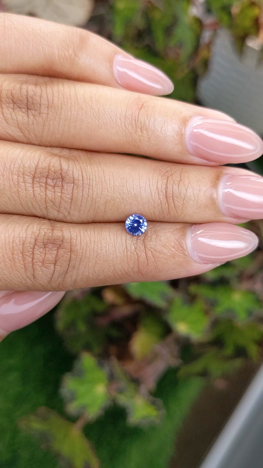 0.53 Ct. Blue Sapphire from Ceylon (Sri Lanka) Size Video