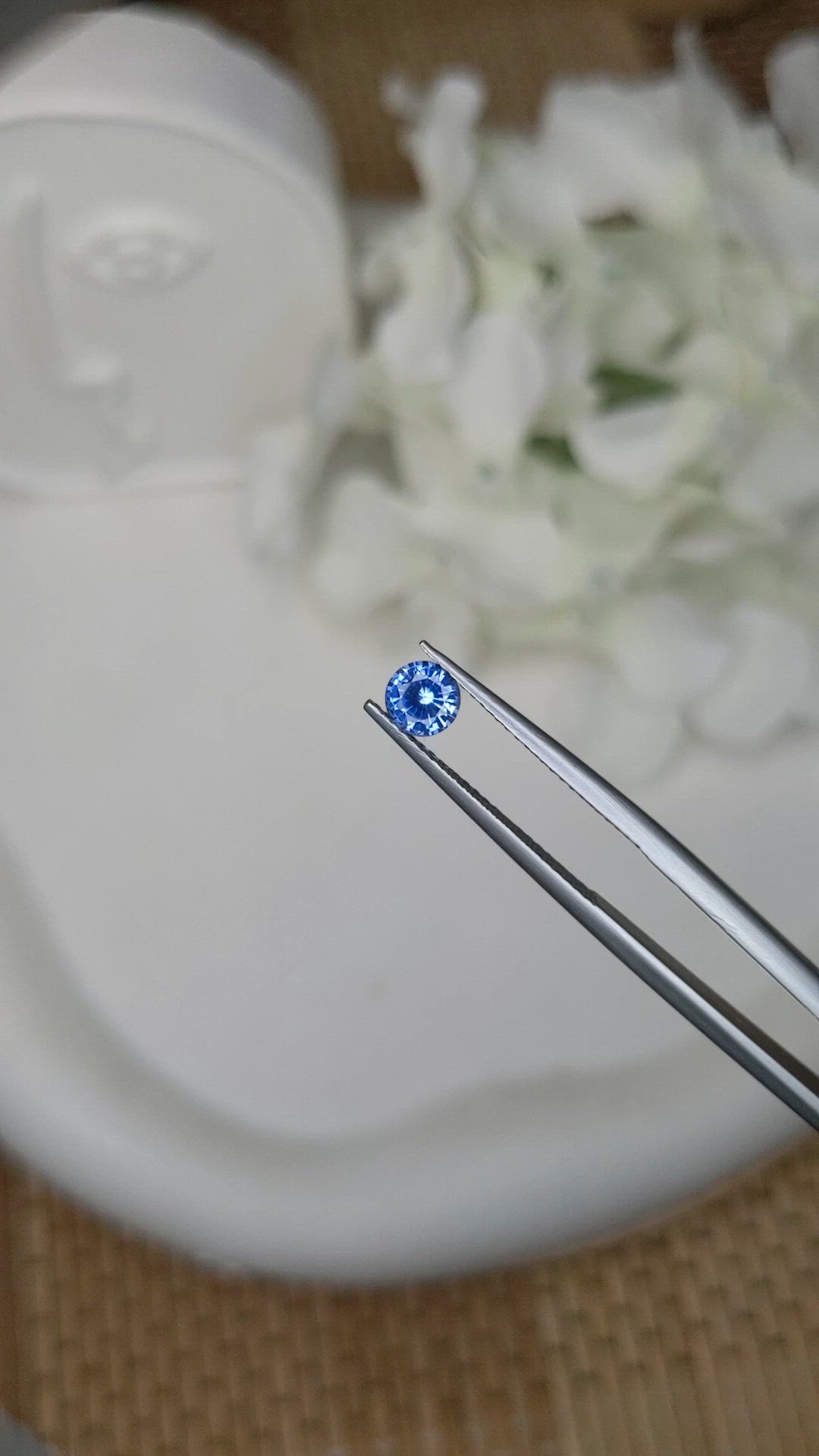 0.53 Ct. Blue Sapphire from Ceylon (Sri Lanka) Size Video