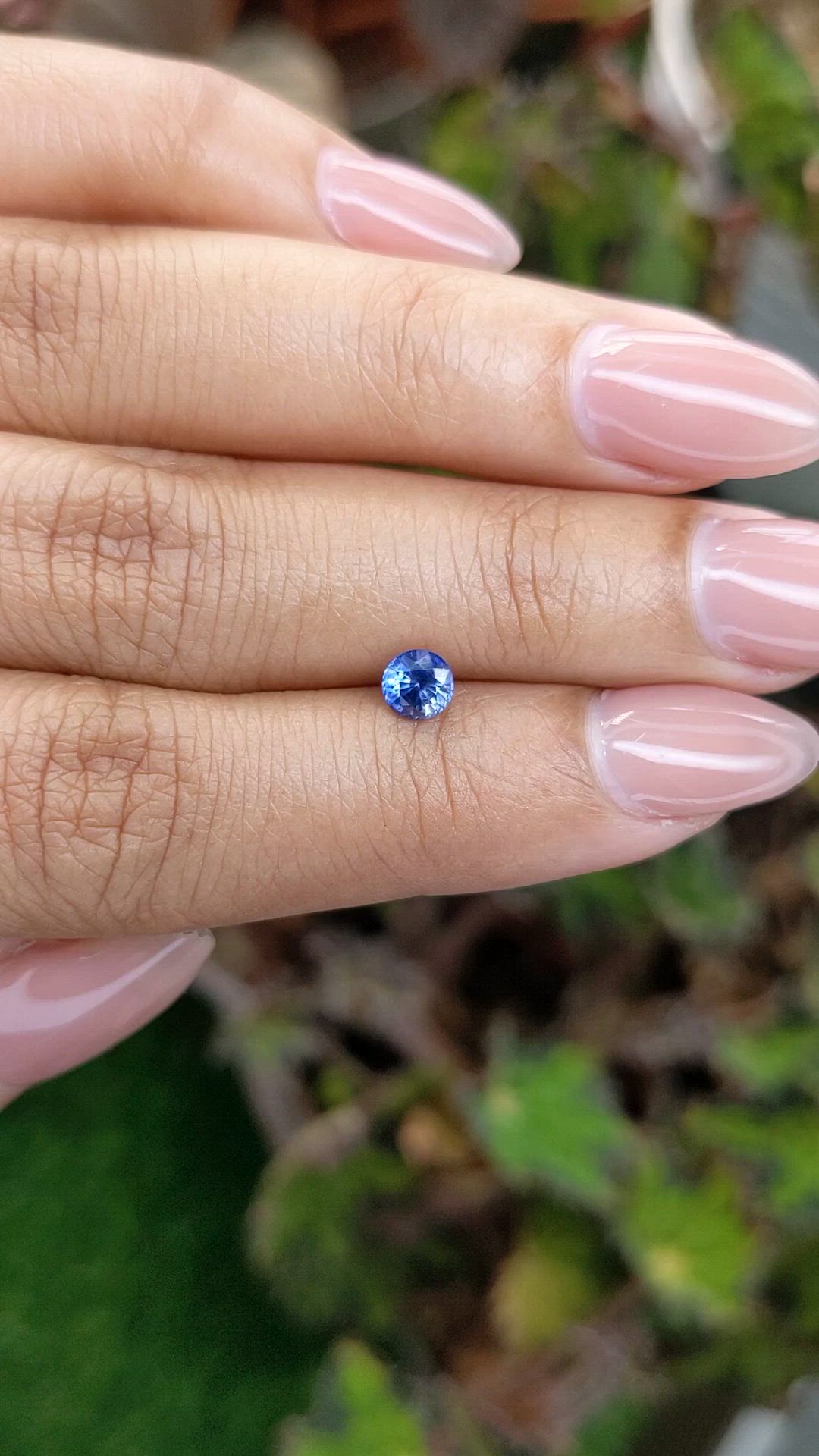 0.55 Ct. Blue Sapphire from Ceylon (Sri Lanka) Size Video
