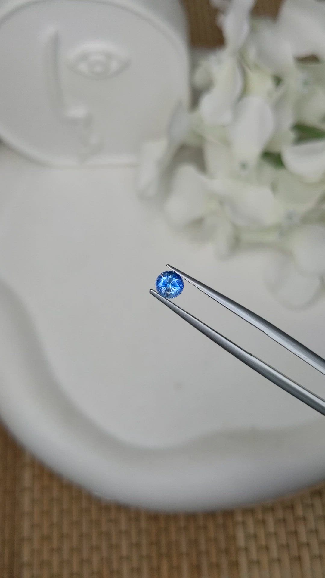 0.55 Ct. Blue Sapphire from Ceylon (Sri Lanka) Size Video
