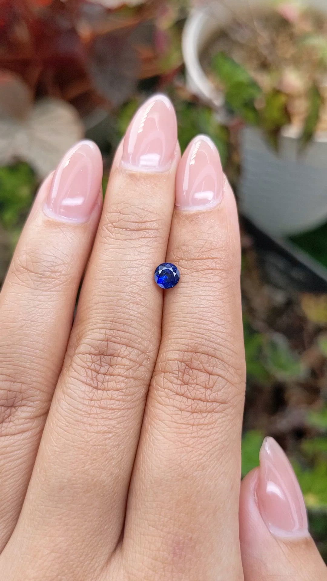 0.51 Ct. Blue Sapphire from Ceylon (Sri Lanka) Size Video
