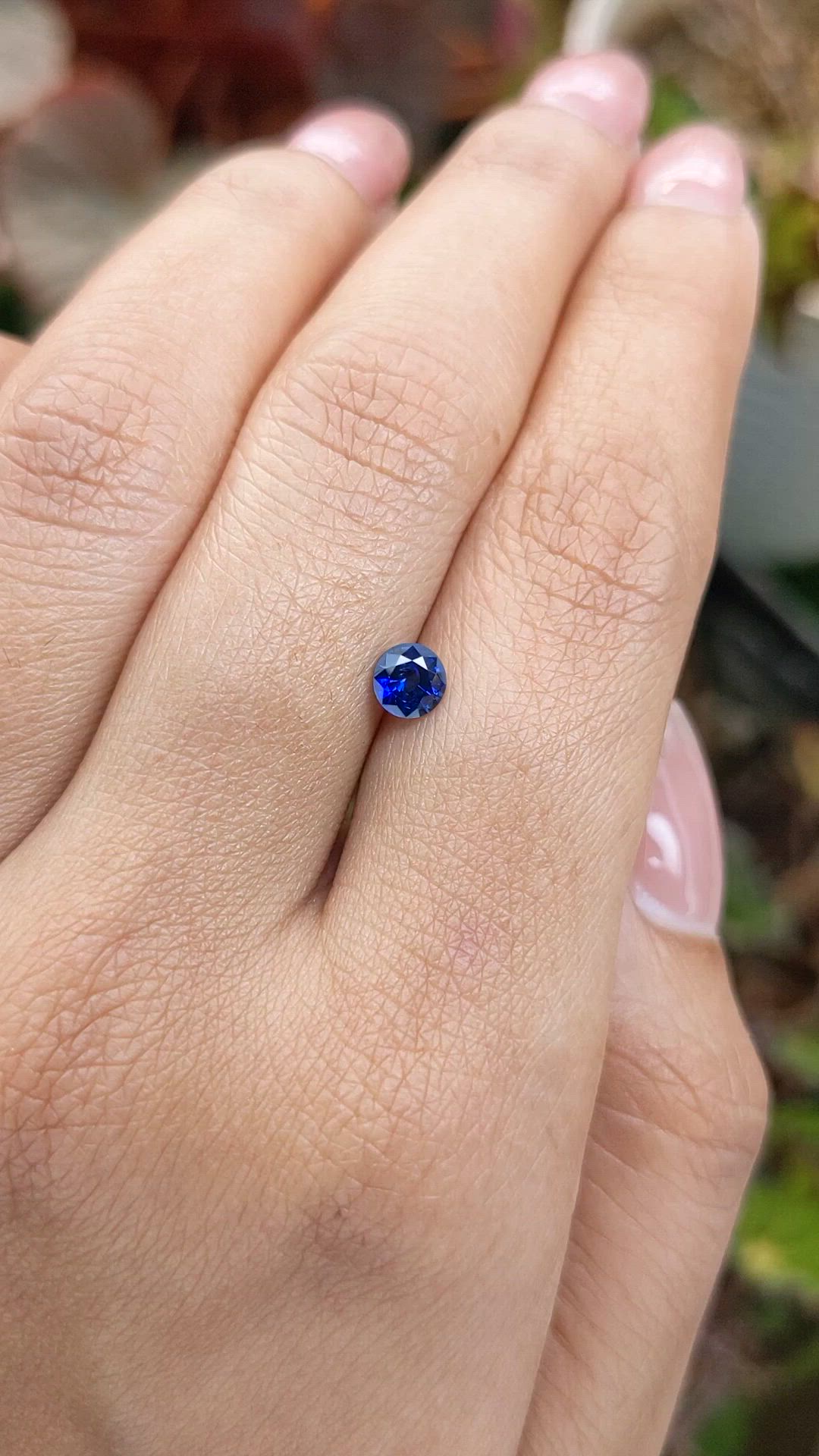 0.51 Ct. Blue Sapphire from Ceylon (Sri Lanka) Size Video