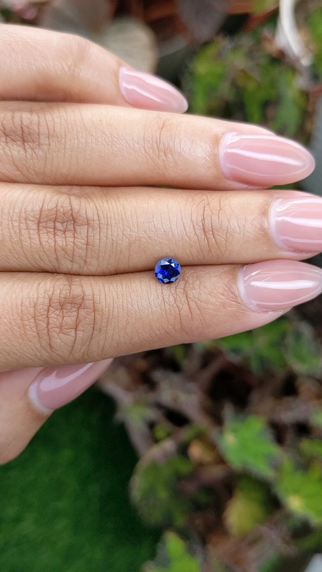 0.51 Ct. Blue Sapphire from Ceylon (Sri Lanka) Size Video