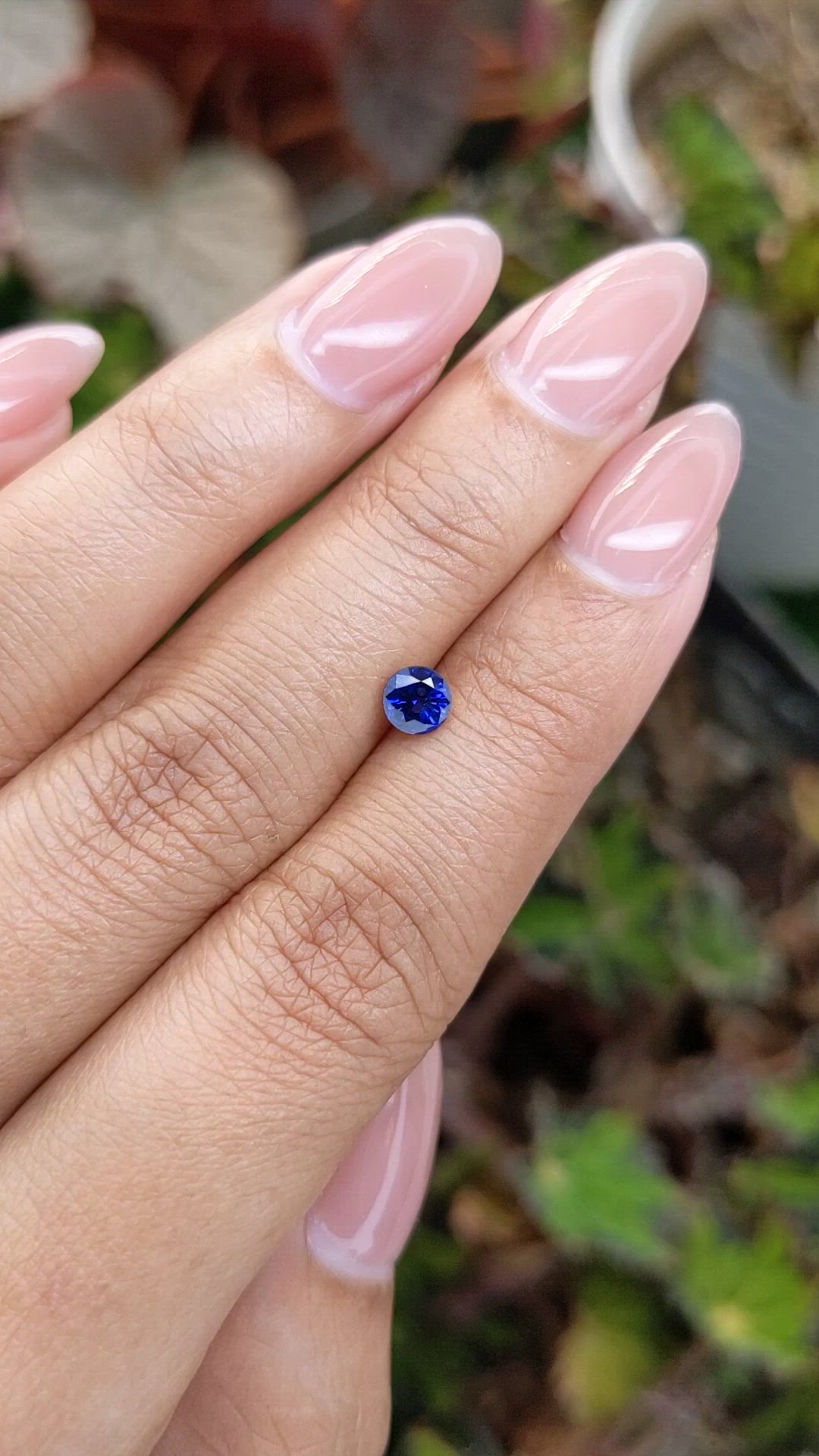 0.51 Ct. Blue Sapphire from Ceylon (Sri Lanka) Size Video