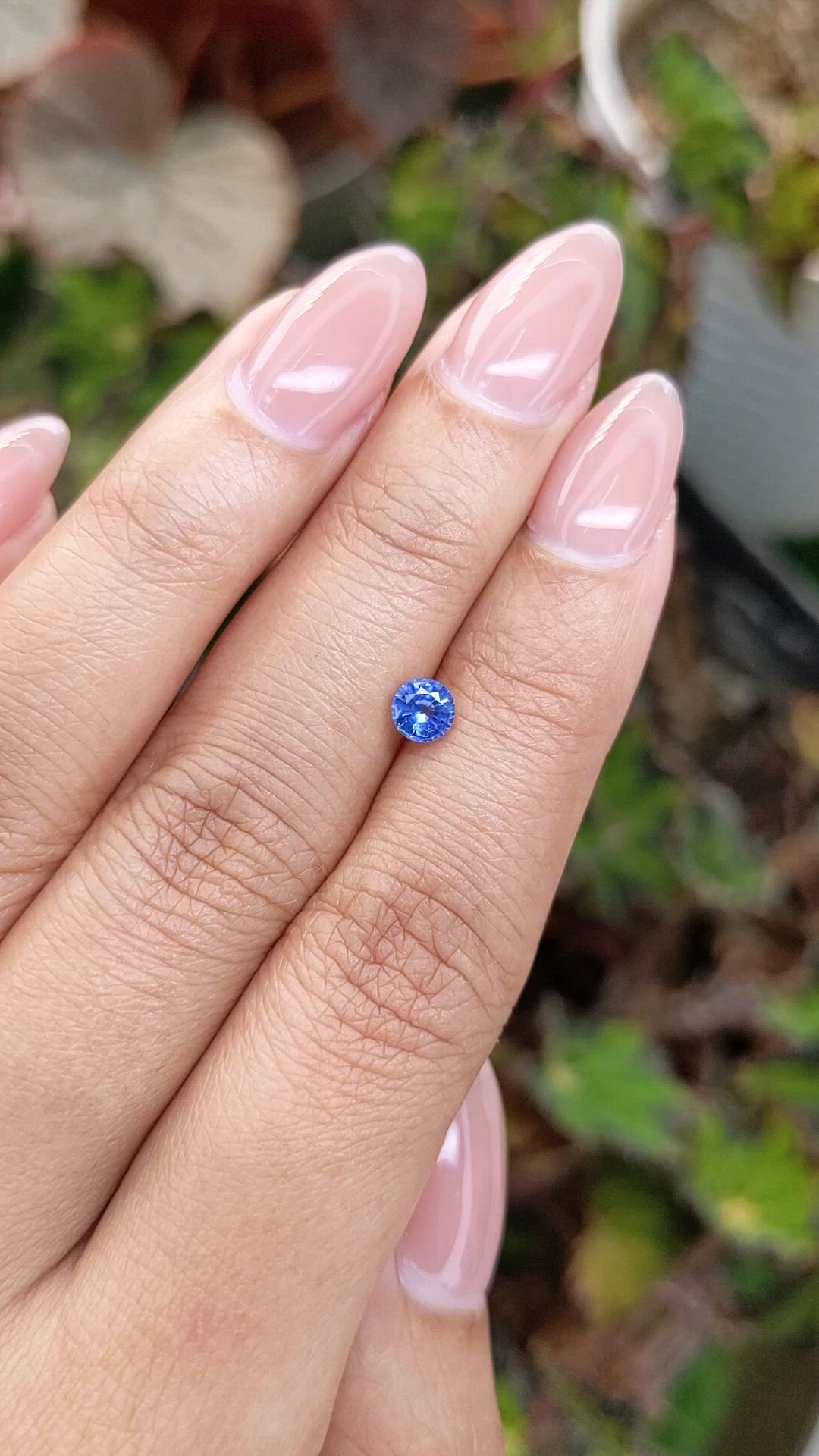 0.45 Ct. Blue Sapphire from Ceylon (Sri Lanka) Size Video