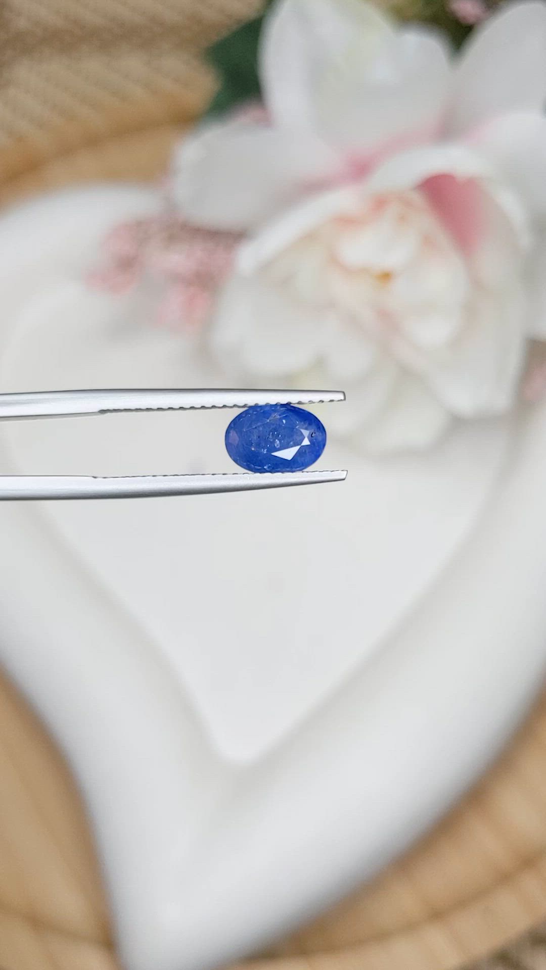 1.95 Ct. Blue Sapphire from Ceylon (Sri Lanka) Size Video