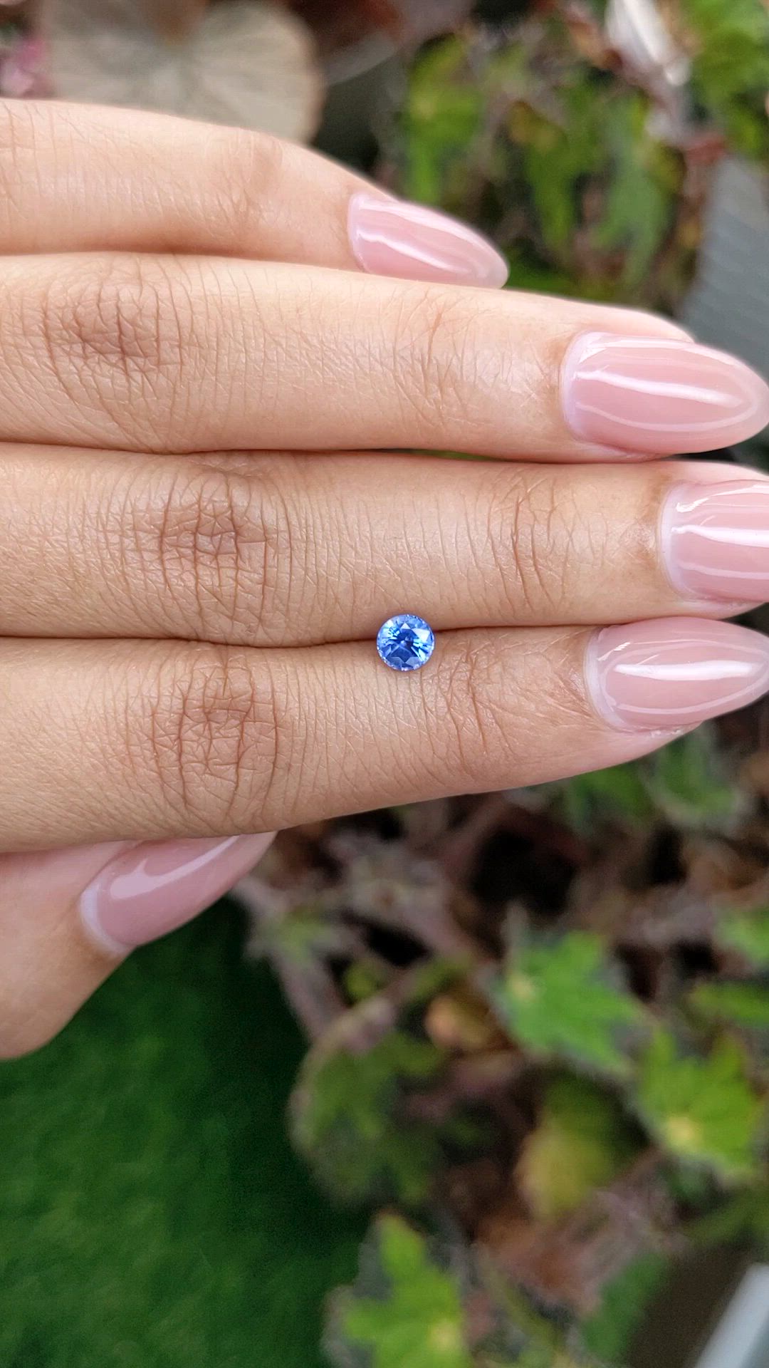 0.55 Ct. Blue Sapphire from Ceylon (Sri Lanka) Size Video