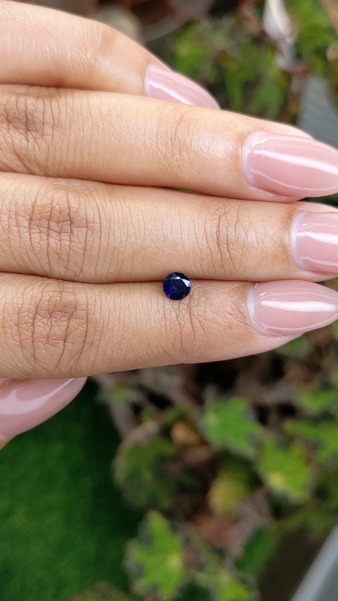 0.33 Ct. Blue Sapphire from Ceylon (Sri Lanka) Size Video