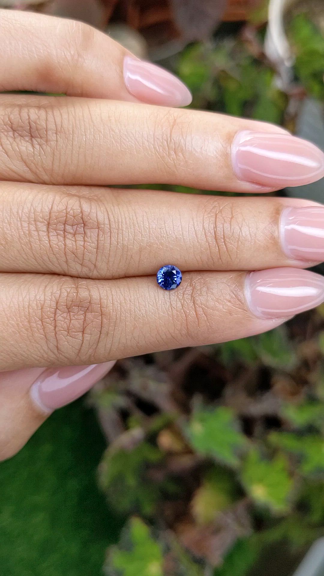 0.47 Ct. Blue Sapphire from Ceylon (Sri Lanka) Size Video