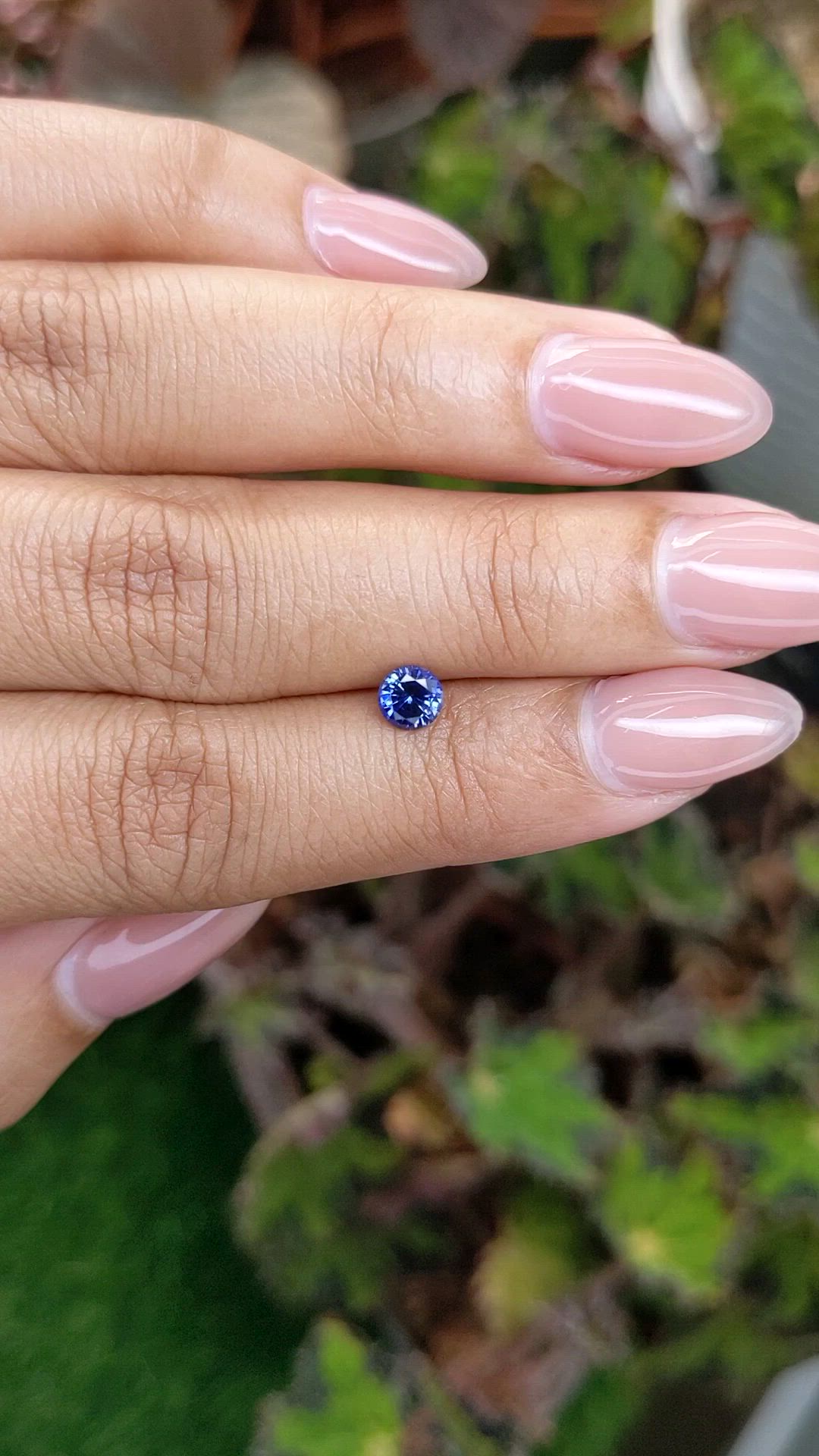 0.52 Ct. Blue Sapphire from Ceylon (Sri Lanka) Size Video