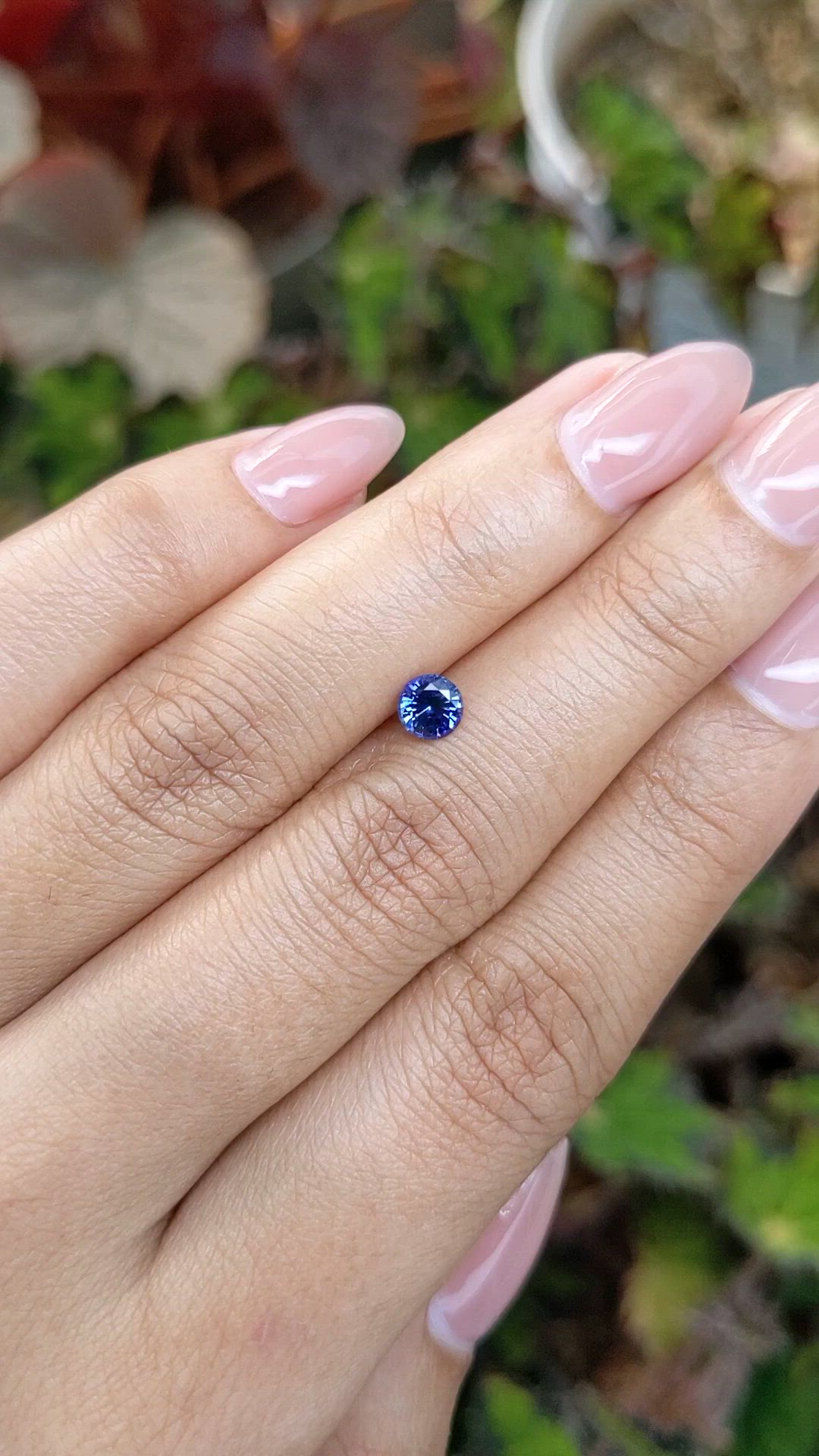 0.52 Ct. Blue Sapphire from Ceylon (Sri Lanka) Size Video