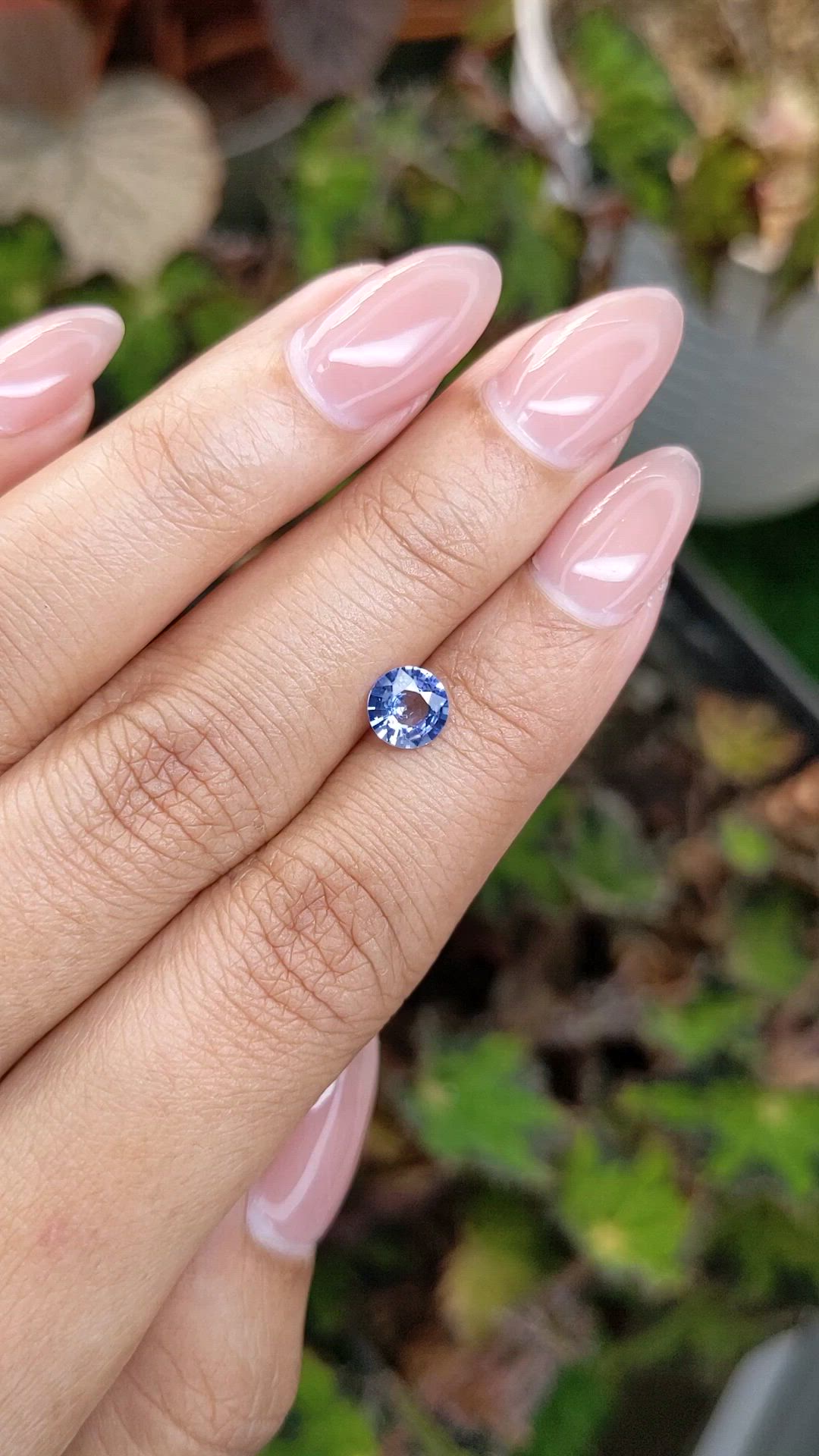 0.80 Ct. Blue Sapphire from Ceylon (Sri Lanka) Size Video