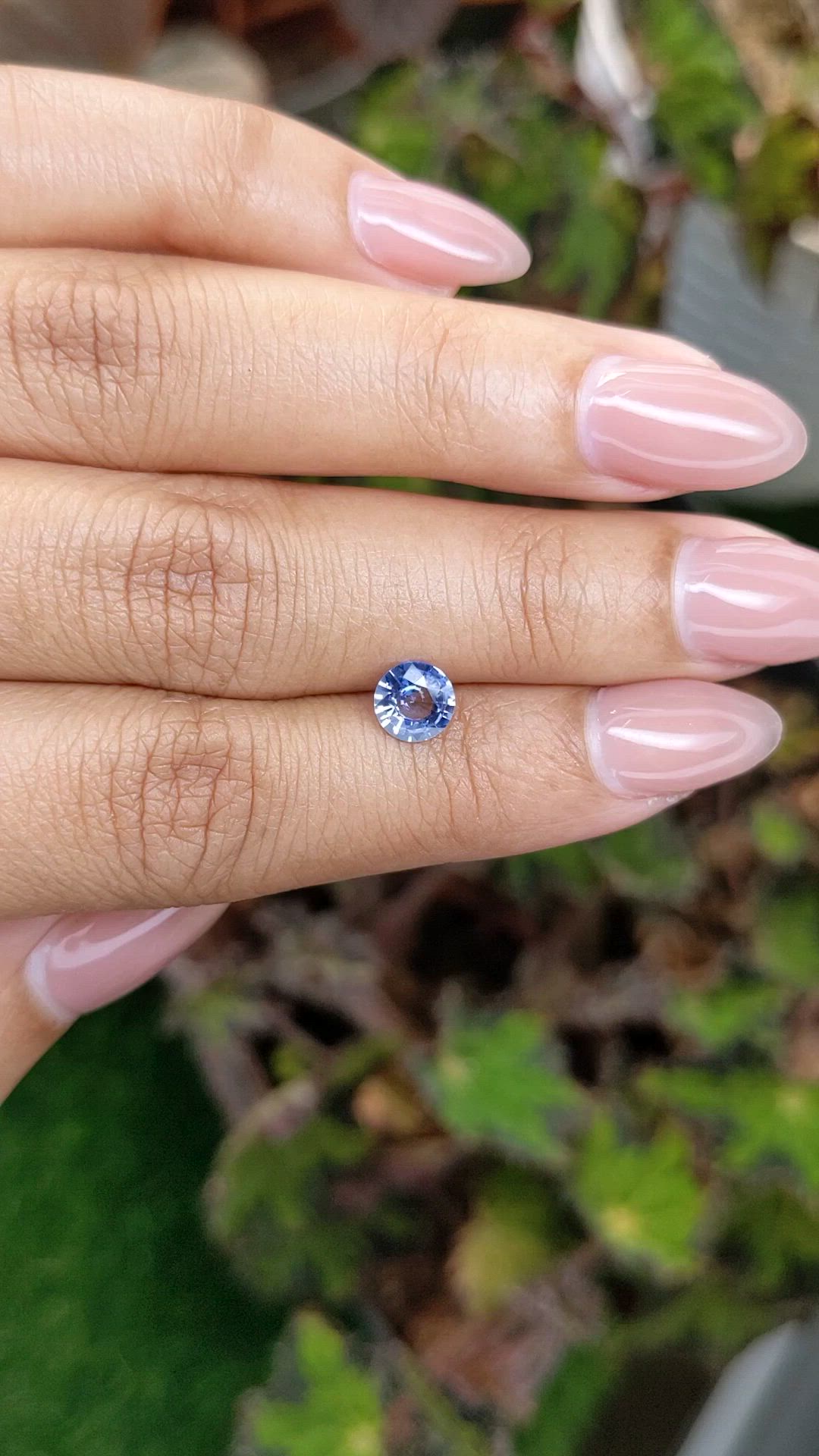 0.80 Ct. Blue Sapphire from Ceylon (Sri Lanka) Size Video