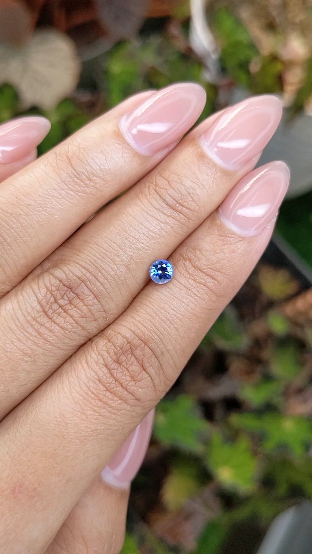 0.42 Ct. Blue Sapphire from Ceylon (Sri Lanka) Size Video