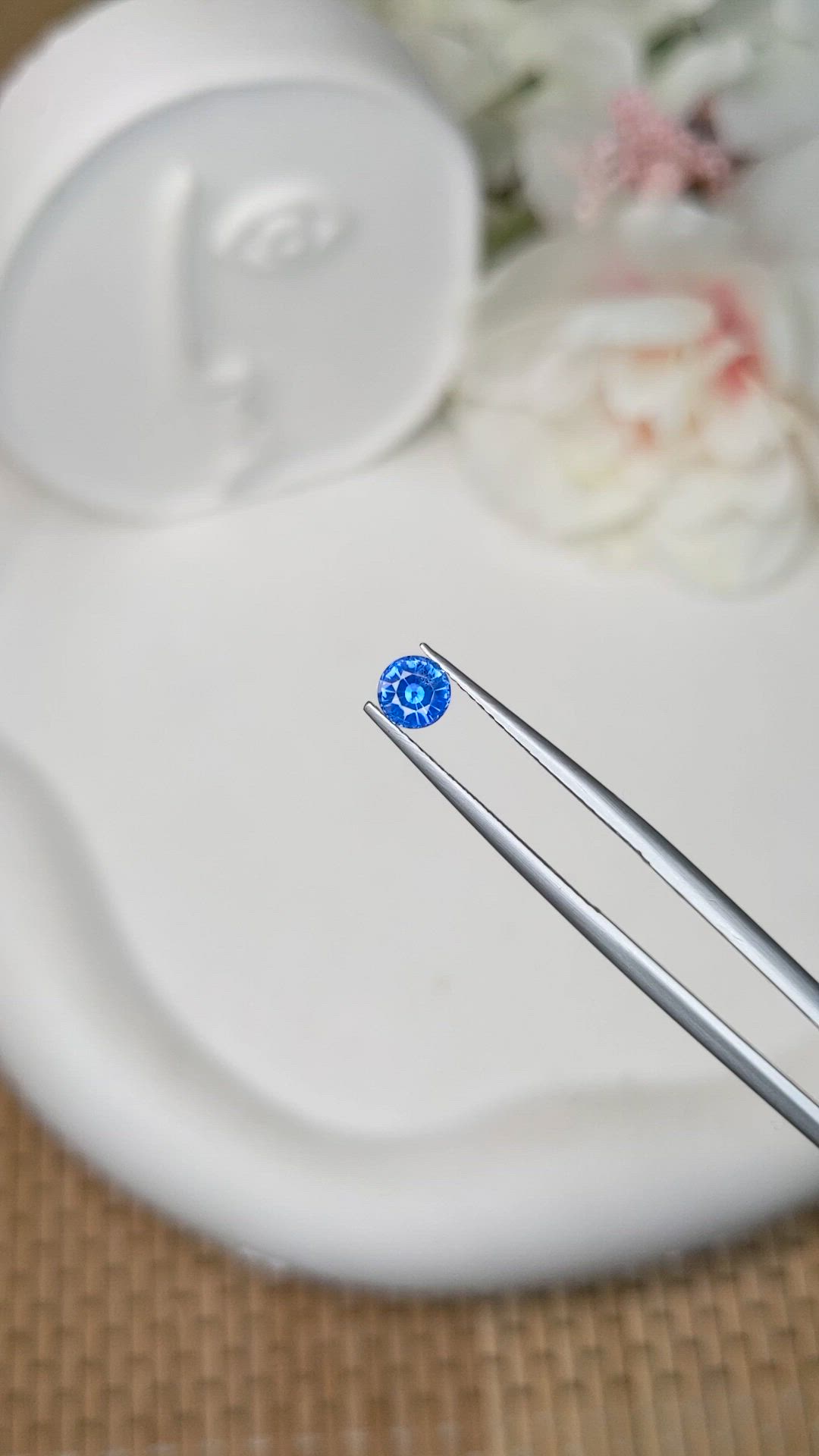 0.53 Ct. Blue Sapphire from Ceylon (Sri Lanka) Size Video