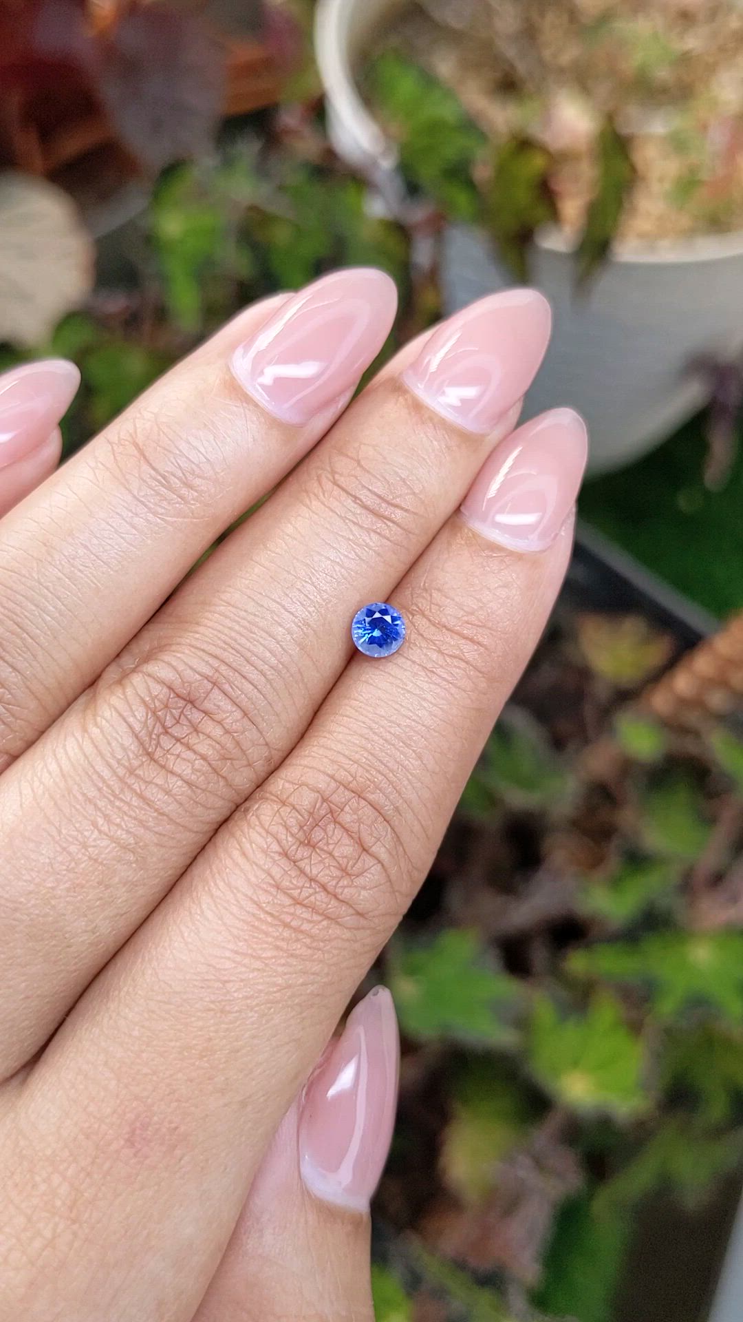 0.53 Ct. Blue Sapphire from Ceylon (Sri Lanka) Size Video