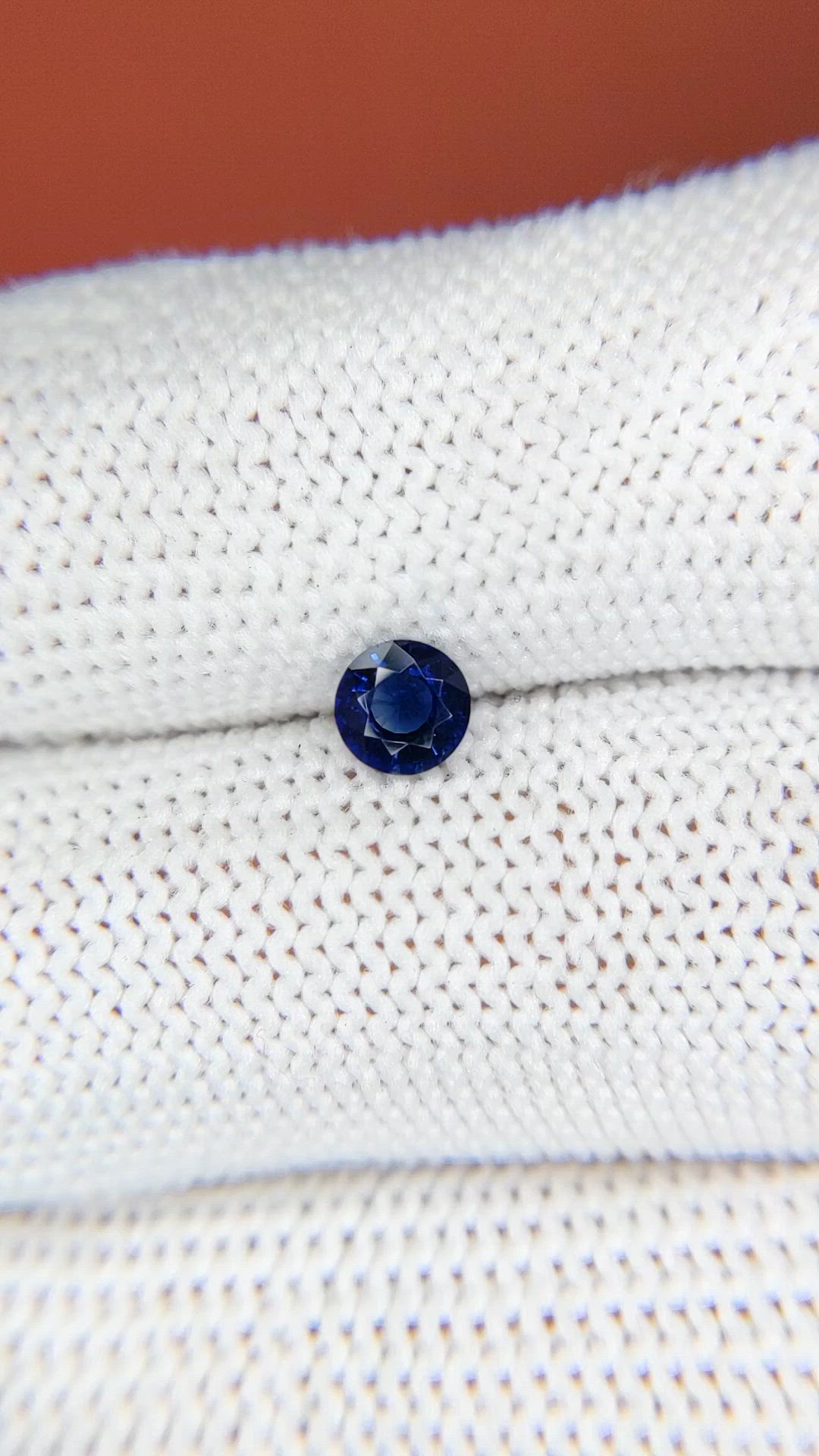 0.48 Ct. Blue Sapphire from Ceylon (Sri Lanka) Size Video