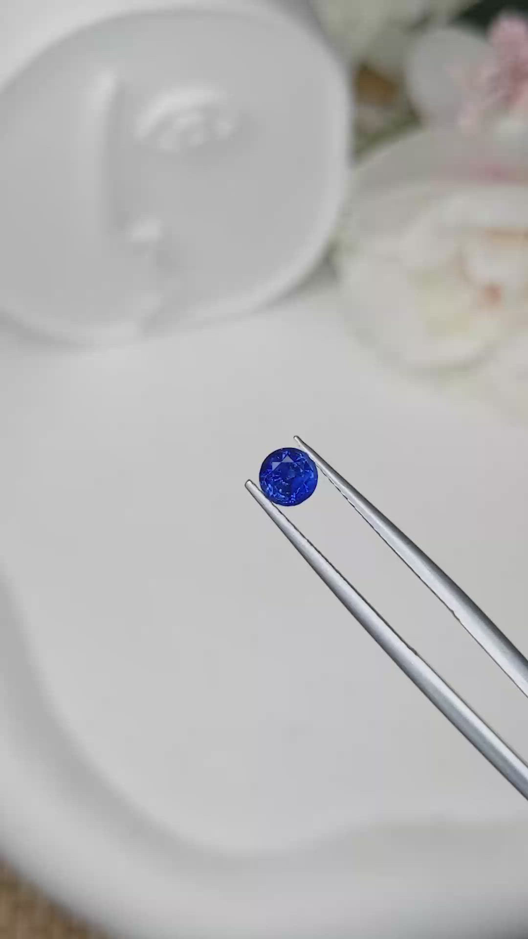 0.67 Ct. Blue Sapphire from Ceylon (Sri Lanka) Size Video