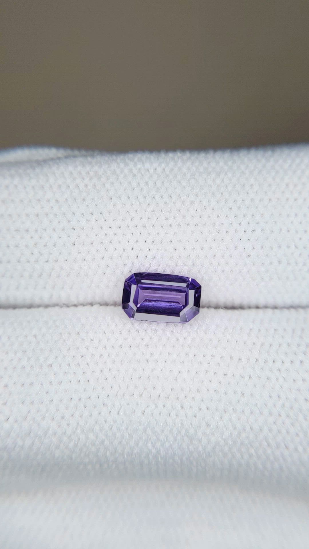 0.78 Ct. Purple Sapphire from Ceylon (Sri Lanka) Size Video