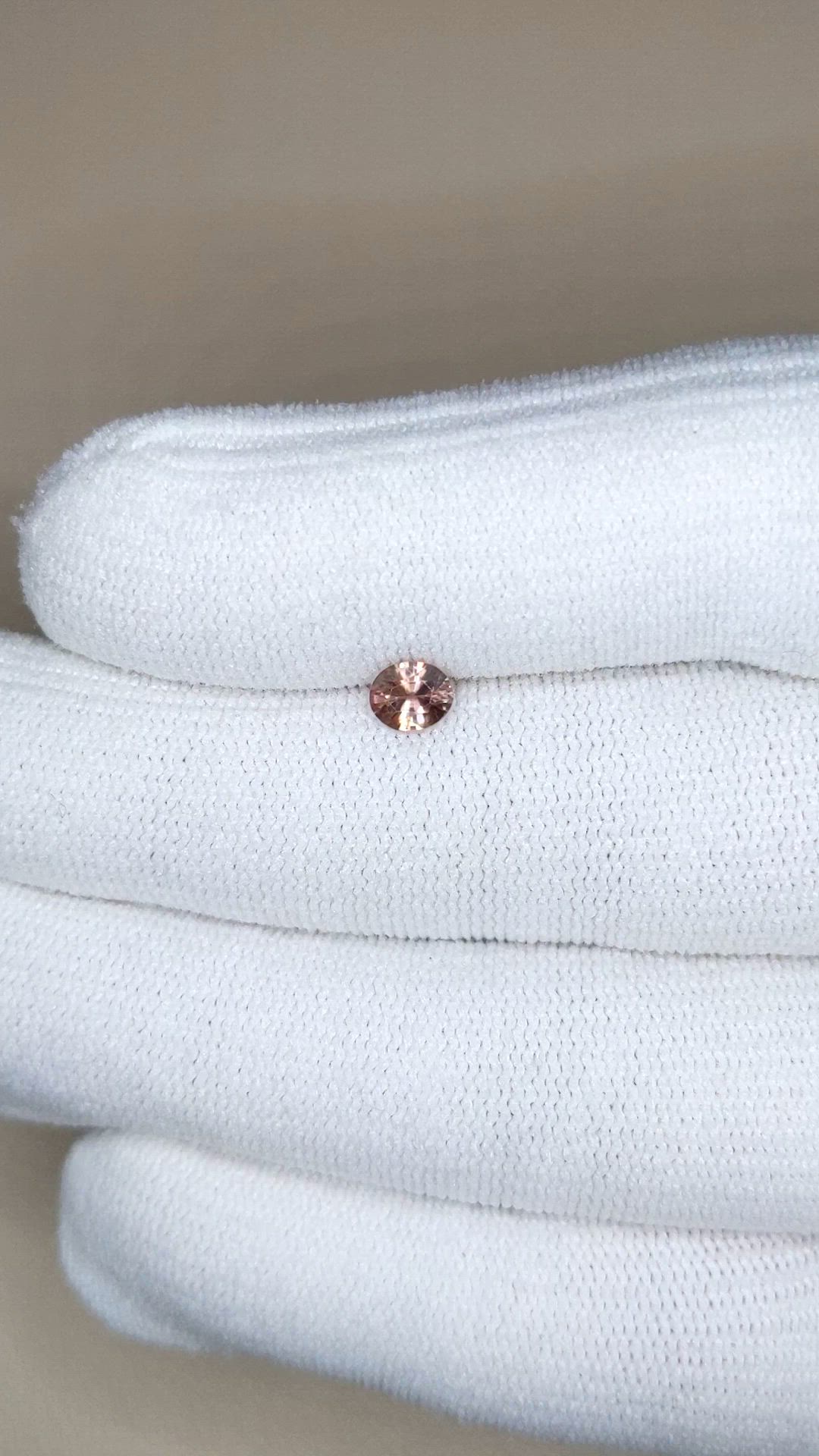 0.54 Ct. Brown Sapphire from Ceylon (Sri Lanka) Size Video