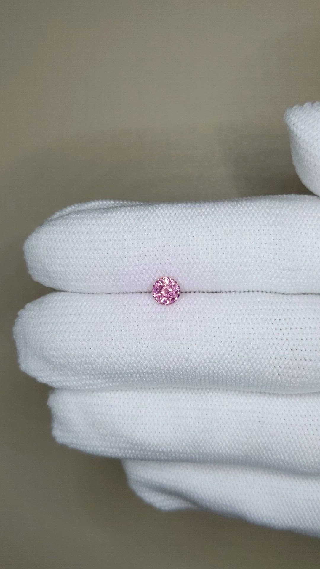 0.47 Ct. Pink Sapphire from Ceylon (Sri Lanka) Size Video
