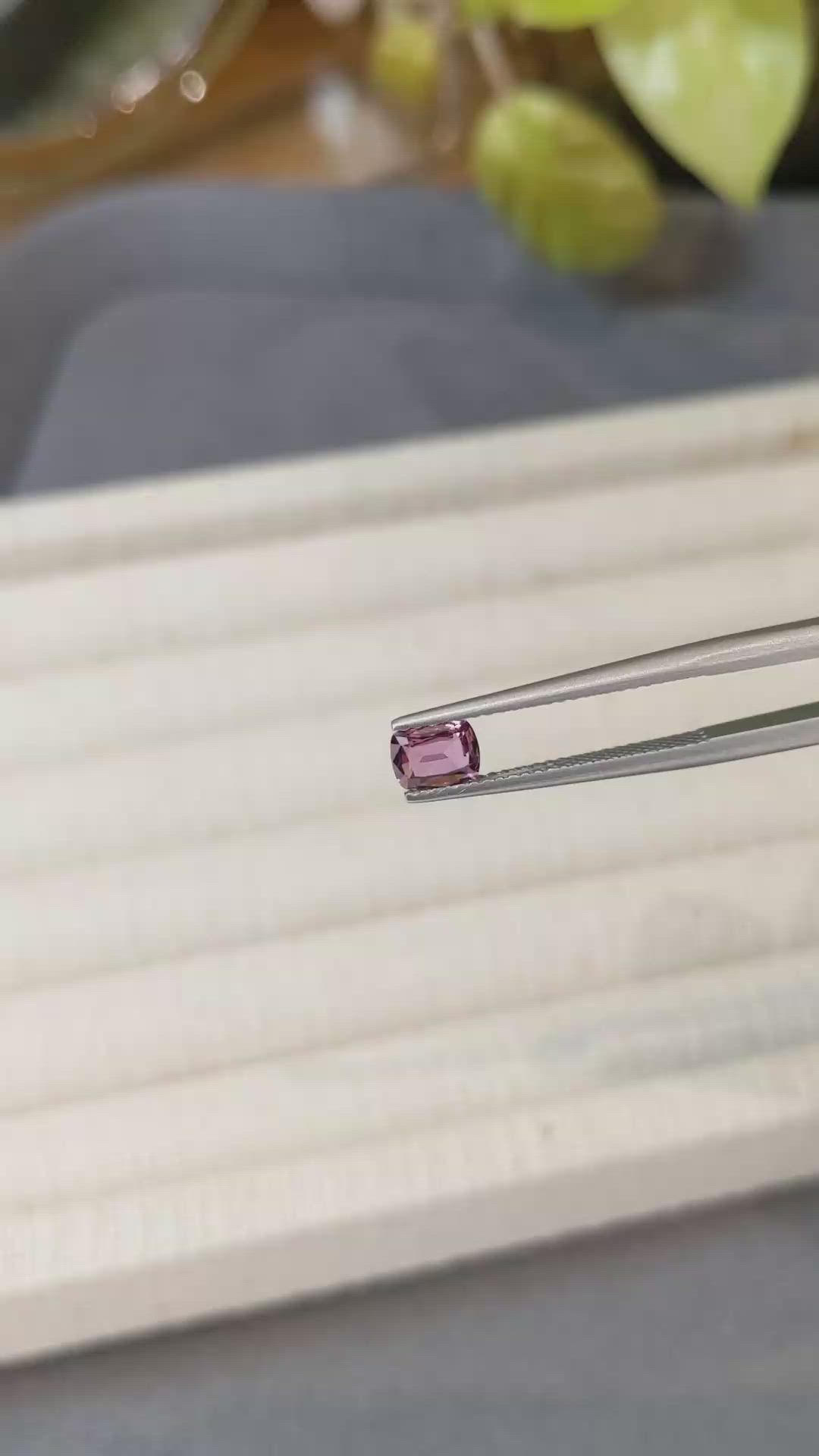 0.44 Ct. Pink Sapphire from Ceylon (Sri Lanka) Size Video