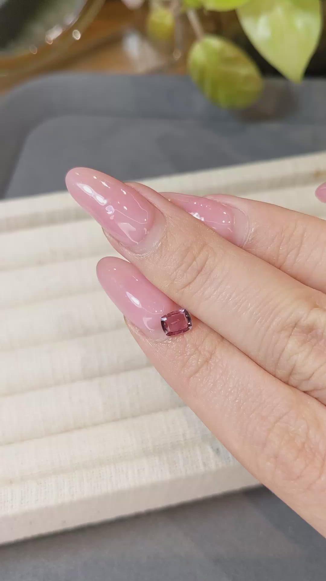 0.44 Ct. Pink Sapphire from Ceylon (Sri Lanka) Size Video