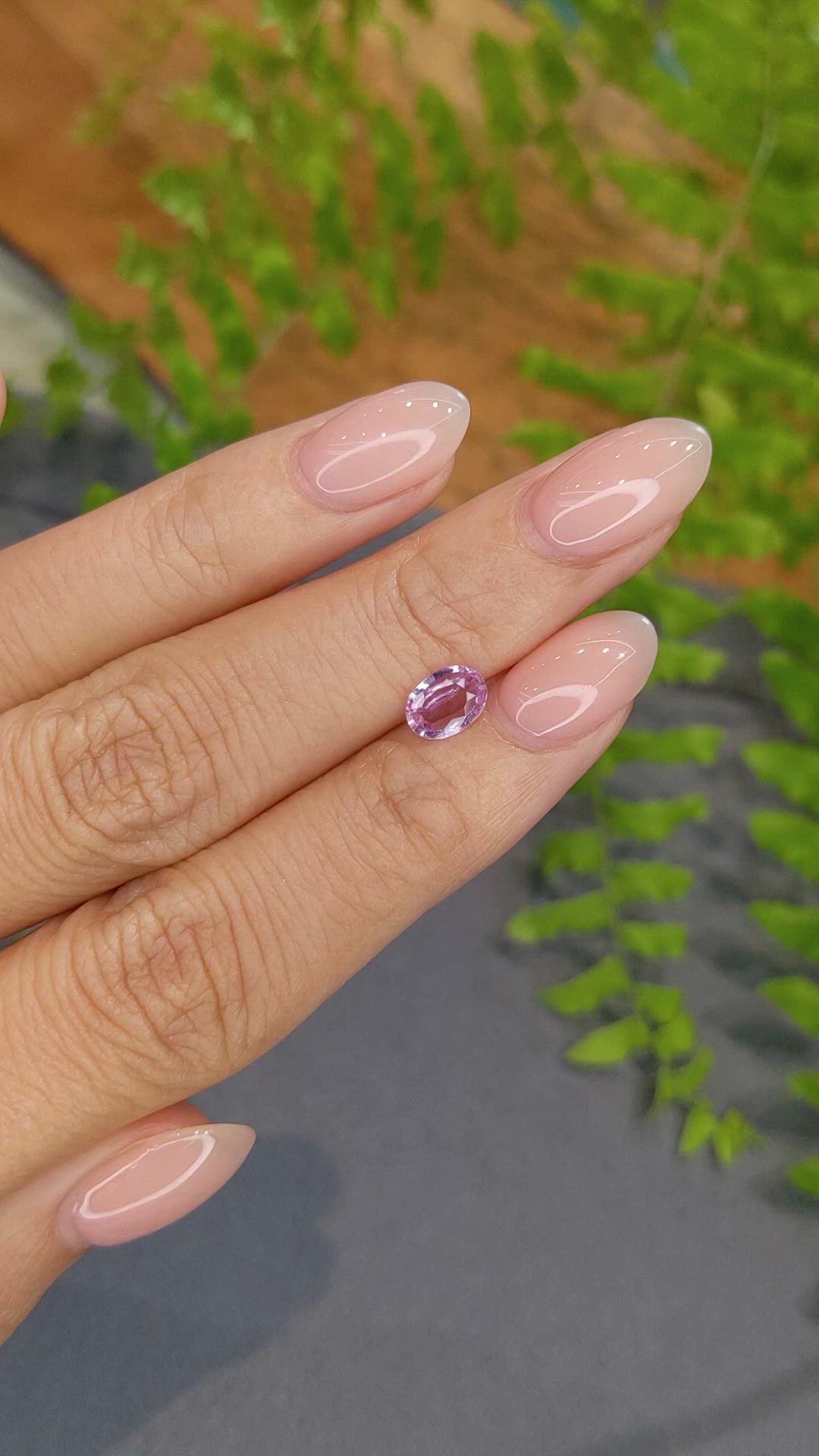 0.72 Ct. Pink Sapphire from Ceylon (Sri Lanka) Size Video