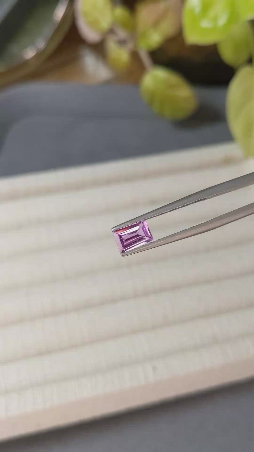 1.03 Ct. Pink Sapphire from Ceylon (Sri Lanka) Size Video
