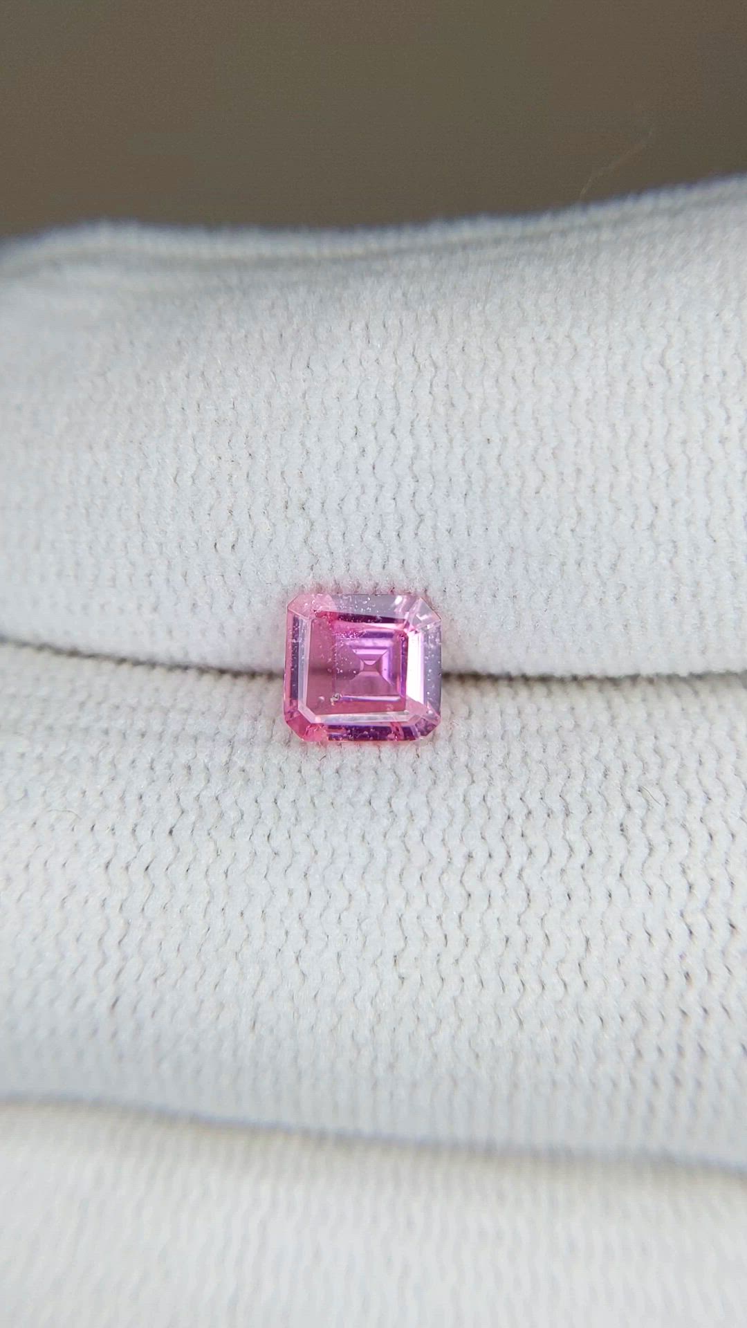 0.75 Ct. Pink Sapphire from Ceylon (Sri Lanka) Size Video