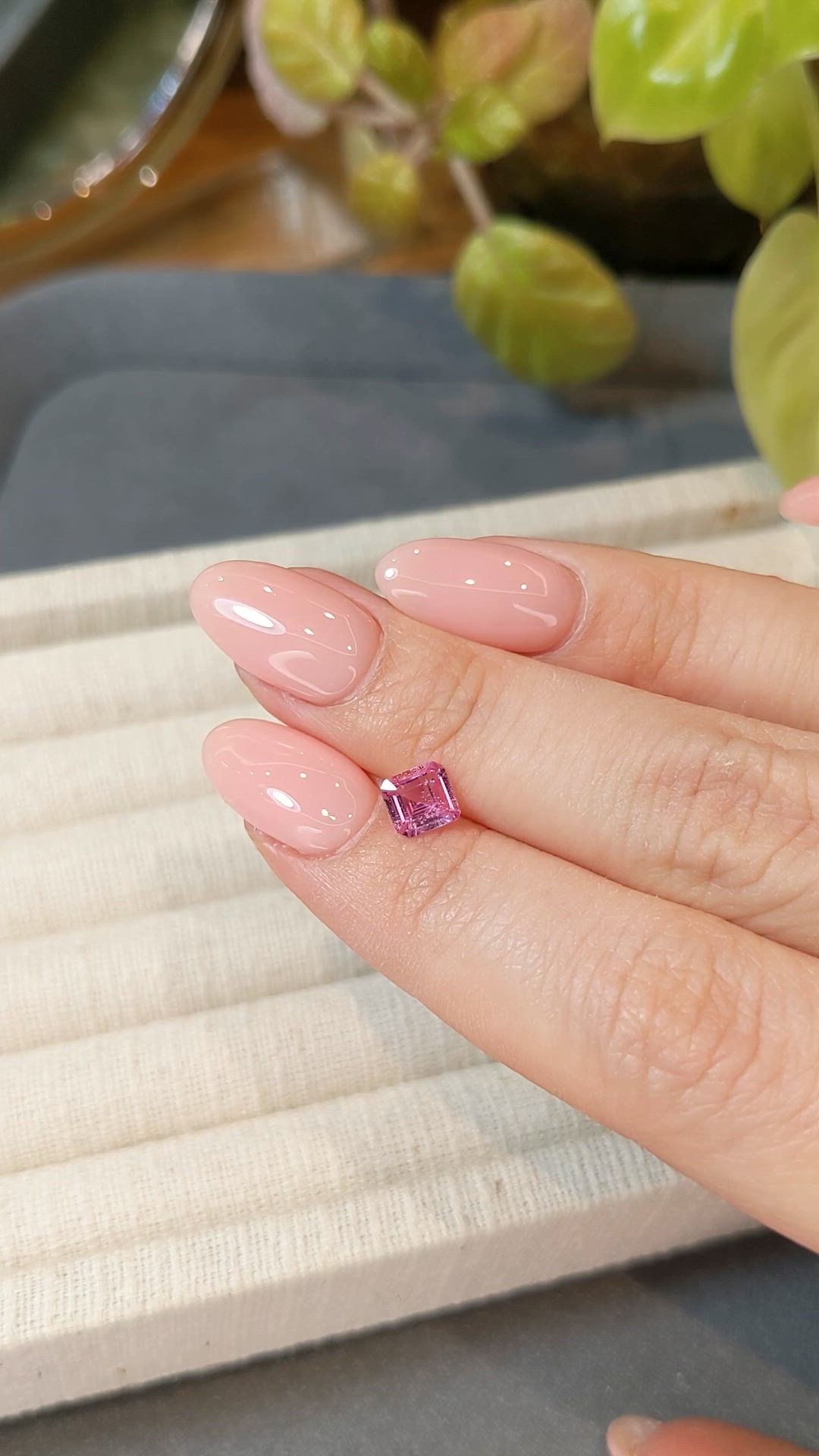 0.75 Ct. Pink Sapphire from Ceylon (Sri Lanka) Size Video