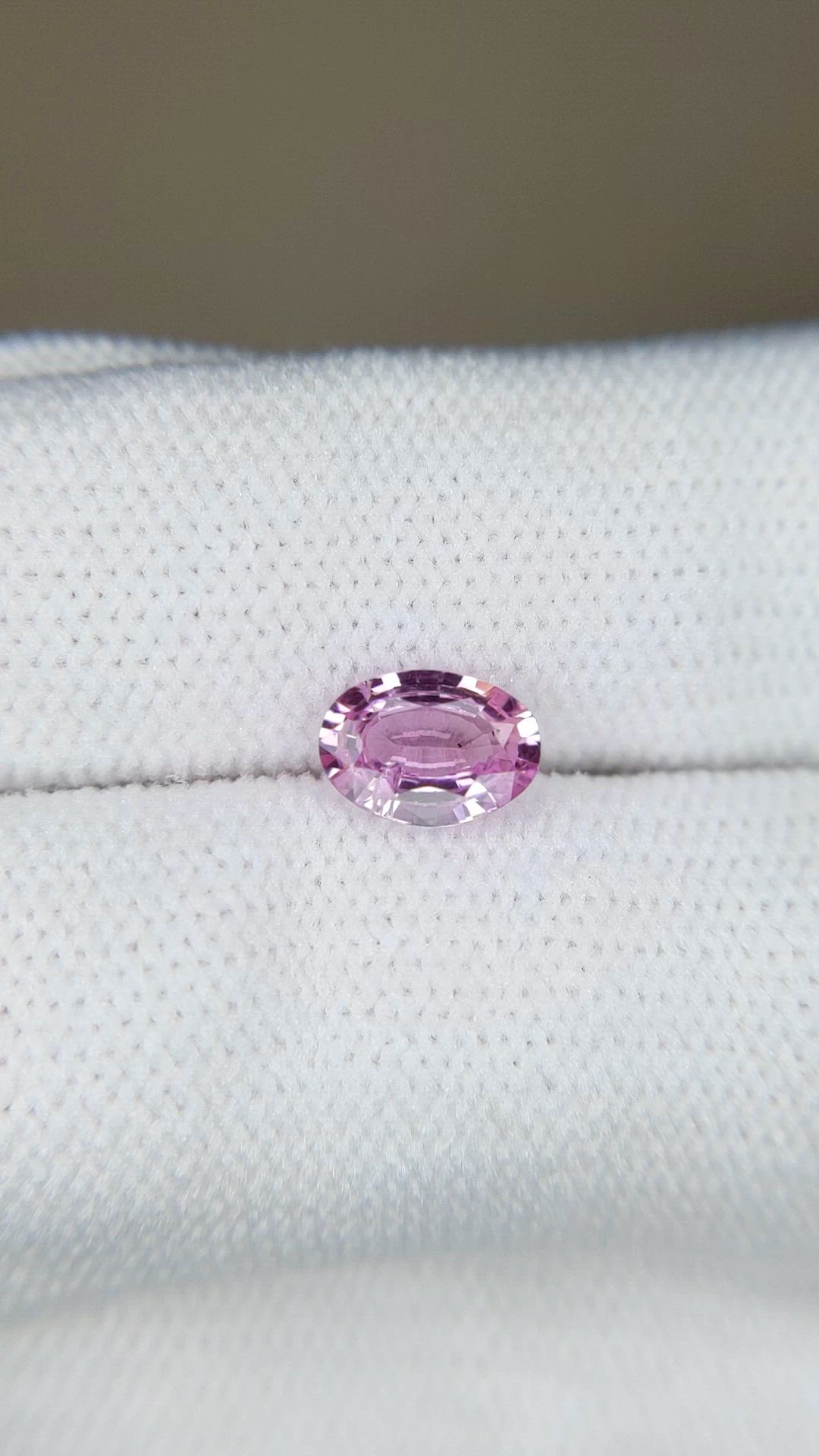 0.87 Ct. Pink Sapphire from Ceylon (Sri Lanka) Size Video