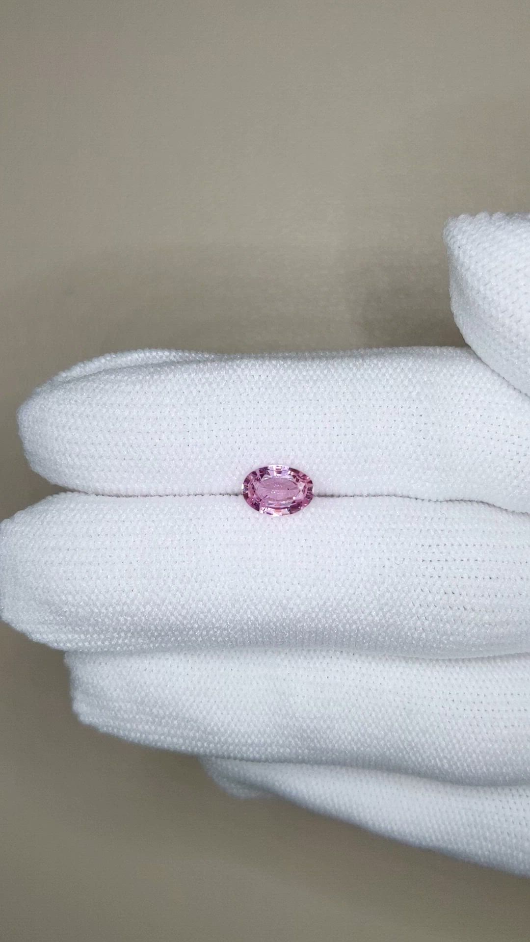 0.87 Ct. Pink Sapphire from Ceylon (Sri Lanka) Size Video