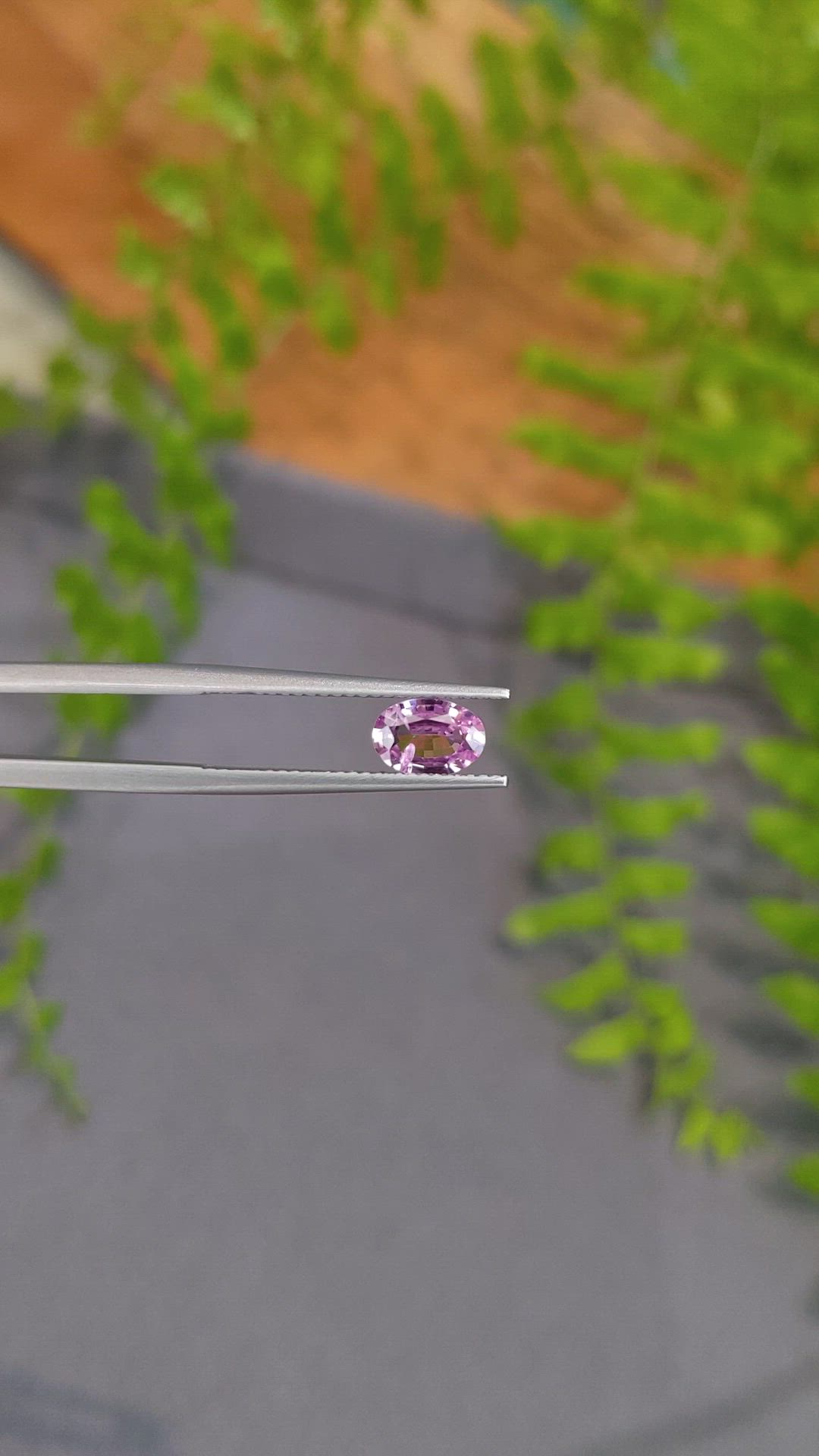 0.87 Ct. Pink Sapphire from Ceylon (Sri Lanka) Size Video