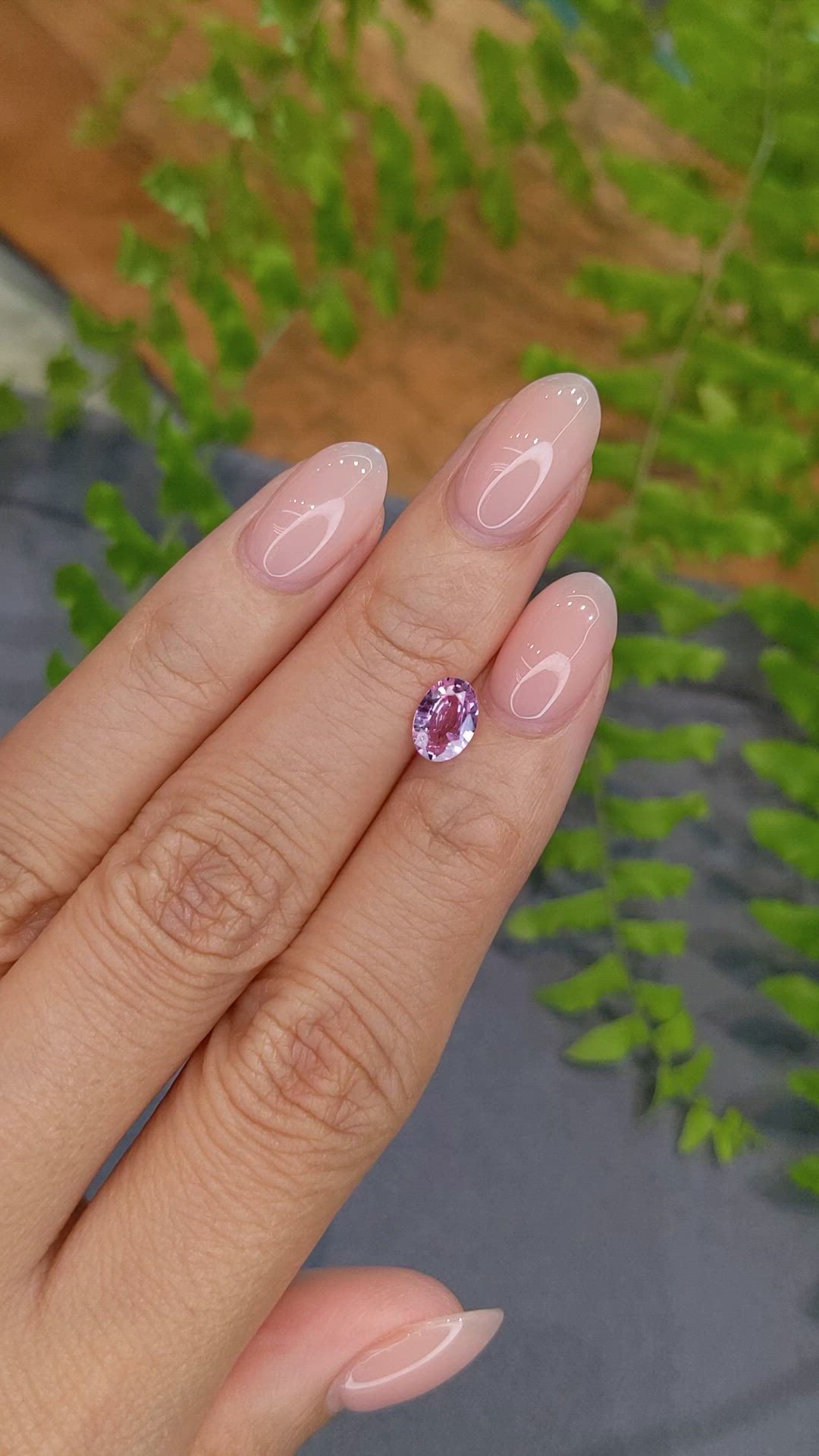 0.87 Ct. Pink Sapphire from Ceylon (Sri Lanka) Size Video