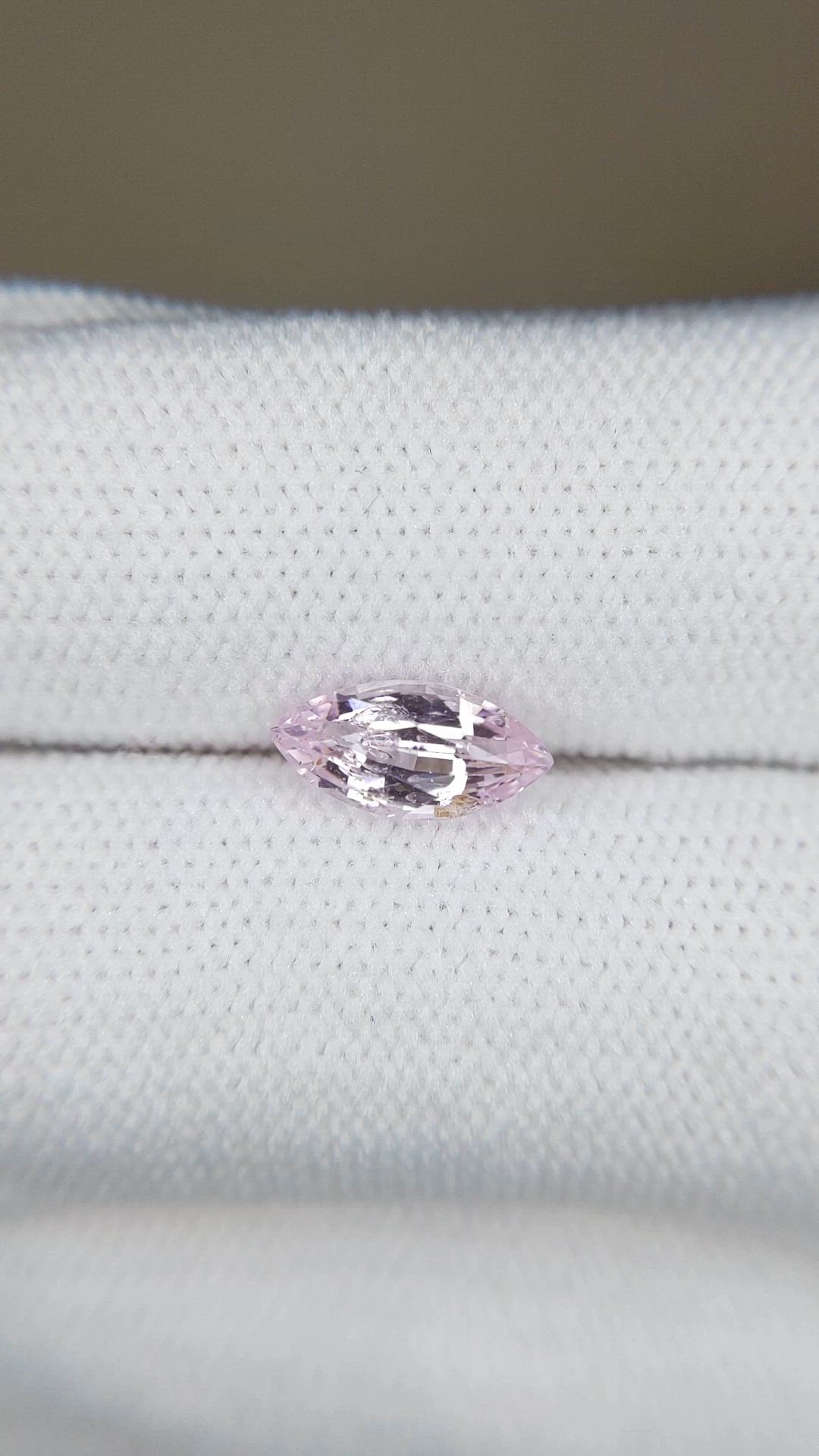 1.31 Ct. Pink Sapphire from Ceylon (Sri Lanka) Size Video