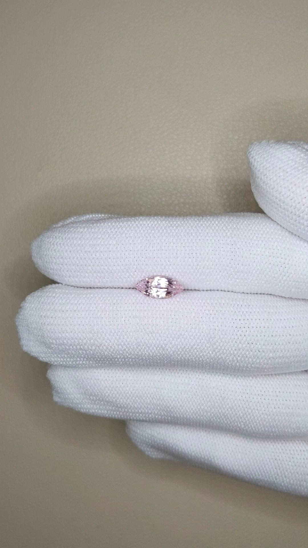 1.31 Ct. Pink Sapphire from Ceylon (Sri Lanka) Size Video