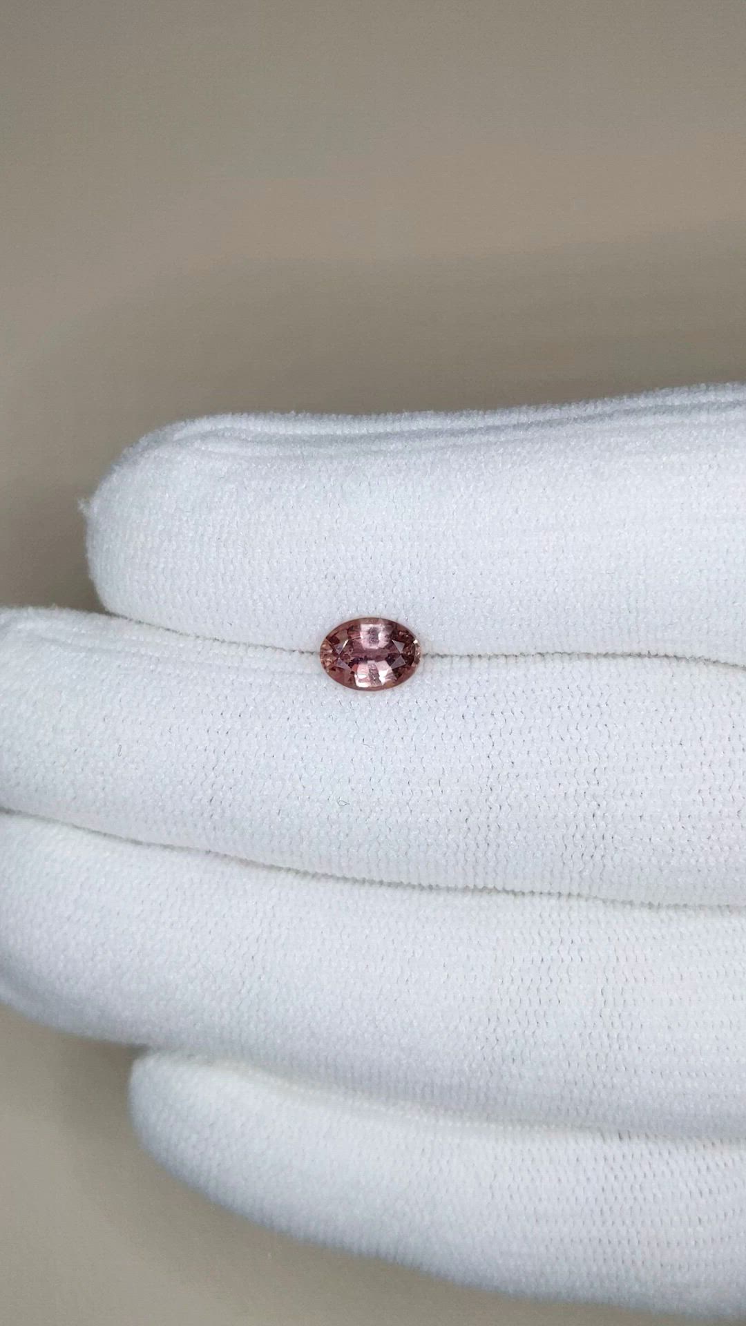 0.95 Ct. Reddish Pink Sapphire from Ceylon (Sri Lanka) Size Video