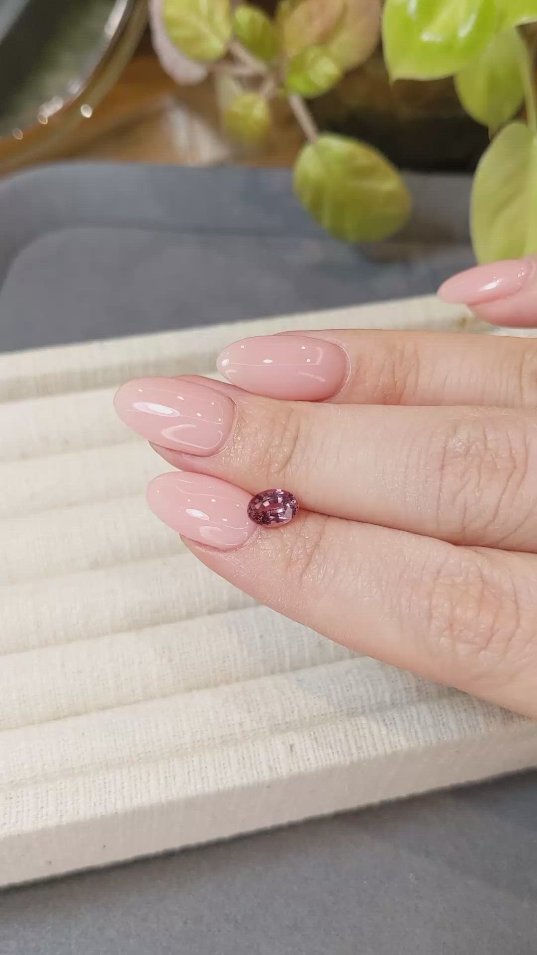 0.95 Ct. Reddish Pink Sapphire from Ceylon (Sri Lanka) Size Video