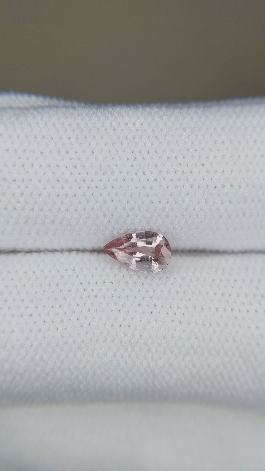 0.55 Ct. Pinkish Brown Sapphire from Ceylon (Sri Lanka) Size Video