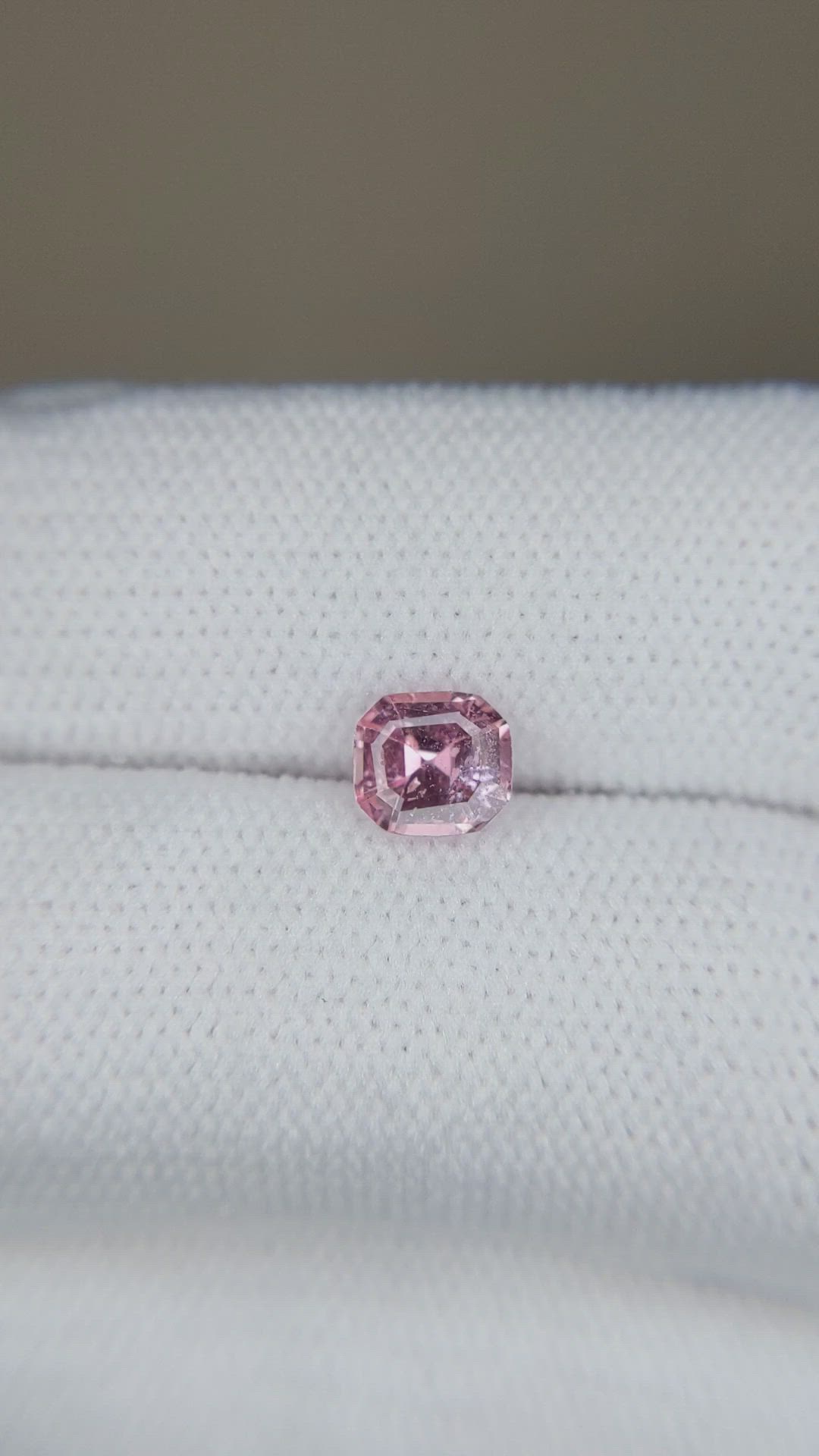 0.84 Ct. Pink Sapphire from Ceylon (Sri Lanka) Size Video